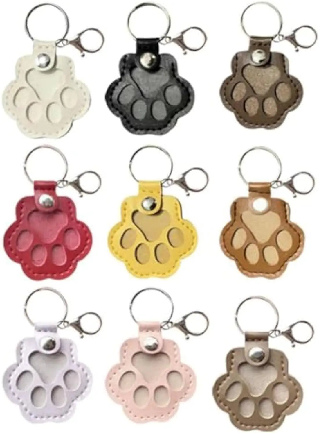 Dog Hair Keepsake Keychain, Dog Fur Storage Keychain, Cat Paw Shaped Keychains,For Bag Purse Paw Charm Key Holder Wholesale Hub