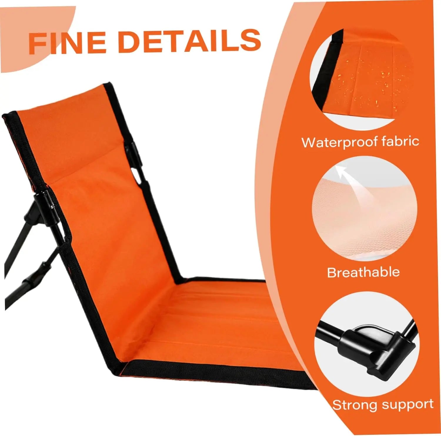Reclining Beach Mat 15x43.3x15.8/15x26.8x15.8'' Oxford Cloth Waterproof Foldable Beach Lounge Chair Lightweight & Portable Lounger for Adults Holidays Camping Park Wholesale Hub