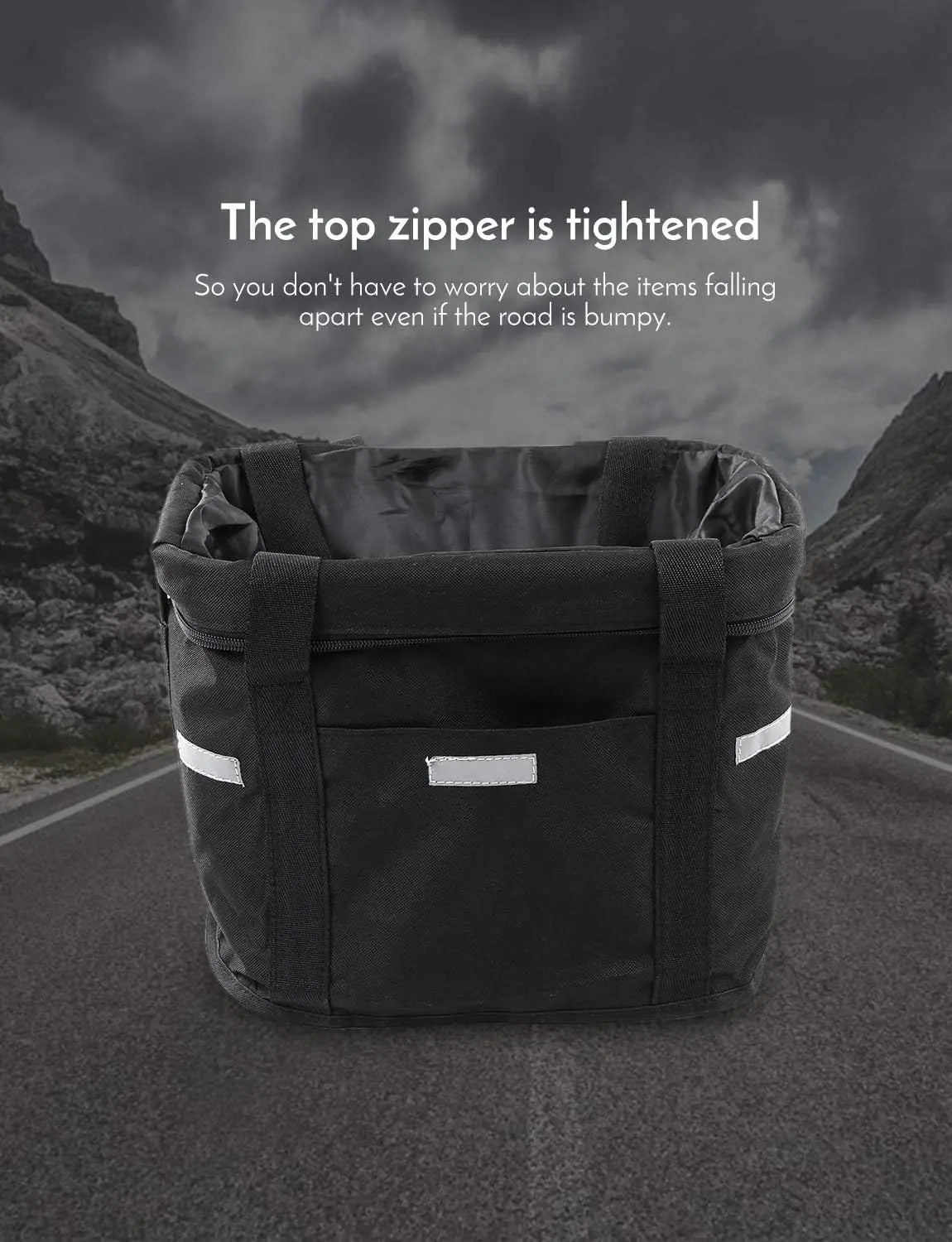Waterproof Removable Bicycle Front Basket with Aluminum Frame, Pet Carrier & Multi-Purpose Handlebar Bag for Shopping & Outdoor Use Wholesale Hub