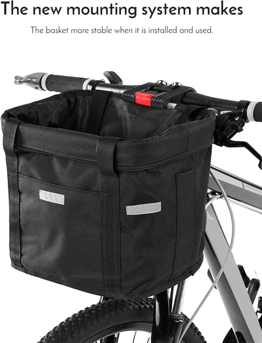 Waterproof Removable Bicycle Front Basket with Aluminum Frame, Pet Carrier & Multi-Purpose Handlebar Bag for Shopping & Outdoor Use Wholesale Hub