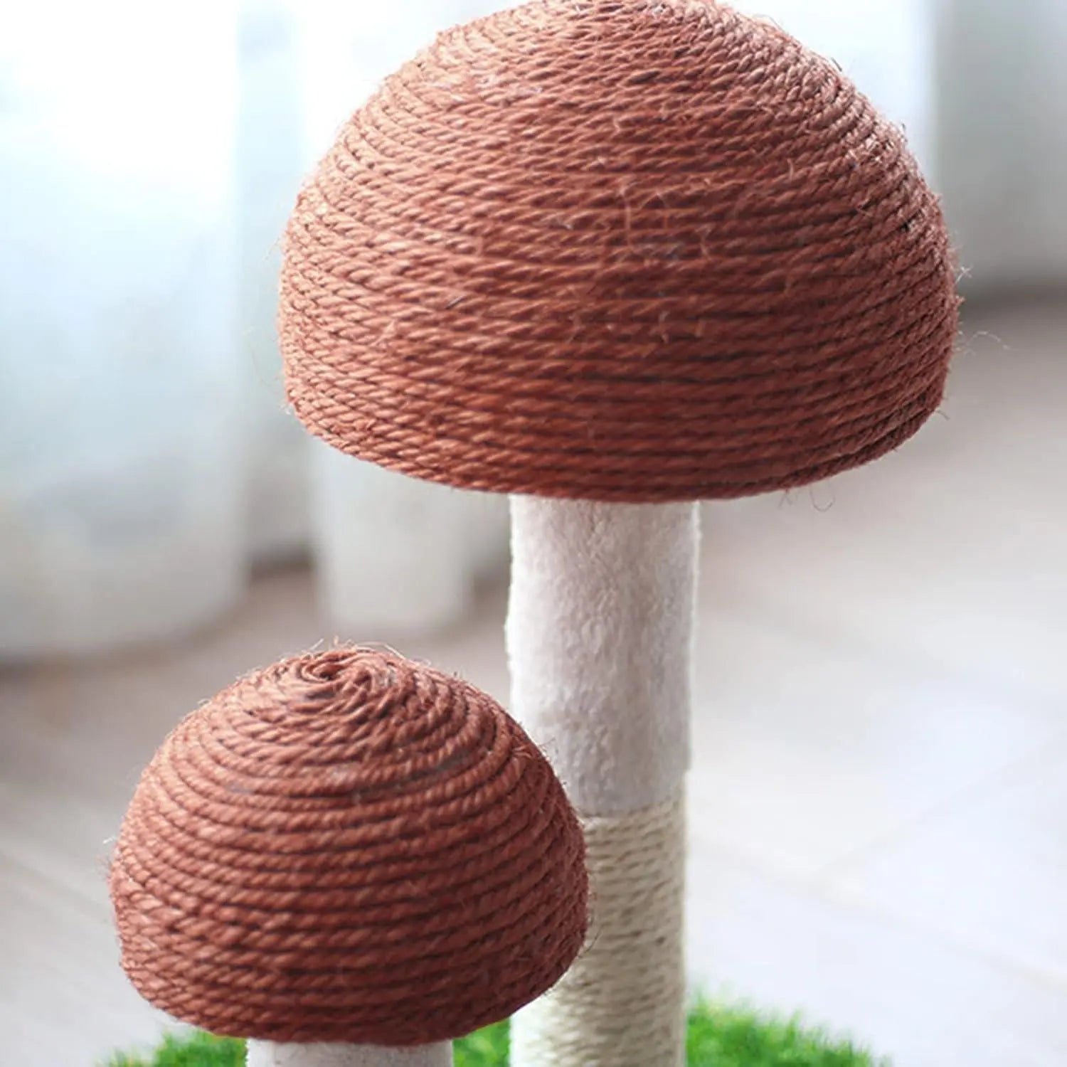 Mushroom Cat Scratching Post with Natural Sisal, Simulation Lawn Cat Climbing Shelf, Multifunctional Cat Toys Scratching Board for Play and Rest, Cat Furniture Protector Wholesale Hub