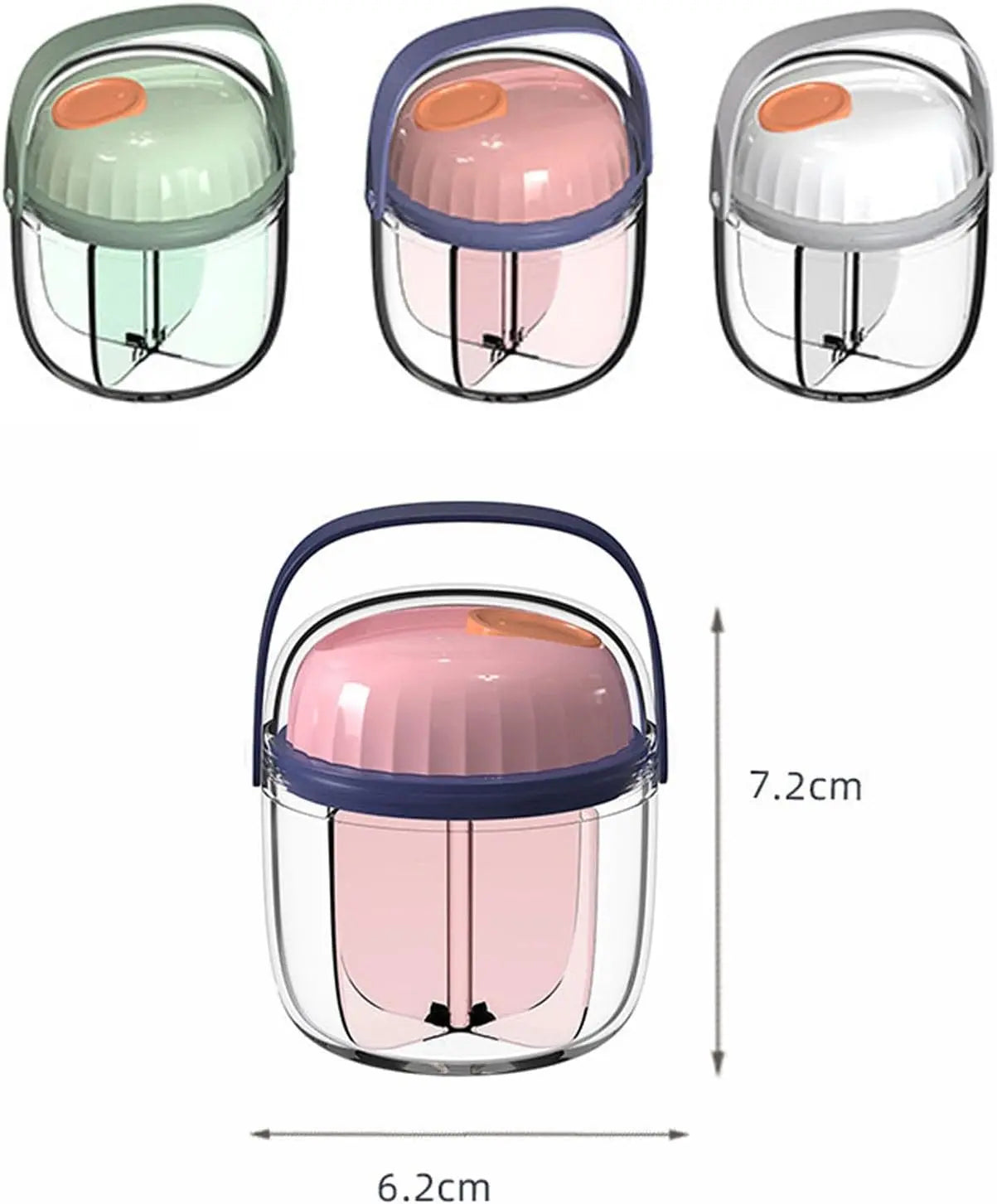 Portable Rotating Organizer Box - 7 Compartment PC Material for, Travel Storage, Design Wholesale Hub