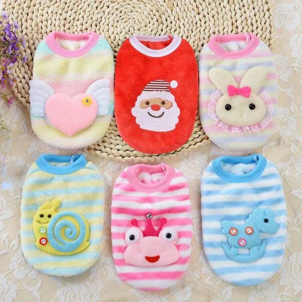 Dog Sweaters for Small Dogs Girl,Warm Soft Fleece Extra Small Dog Sweaters,Teacup Dog Clothes,Cute Sweater Pet Clothes for Kitten, Rabbits, Guinea Pig (C XXXS) Wholesale Hub