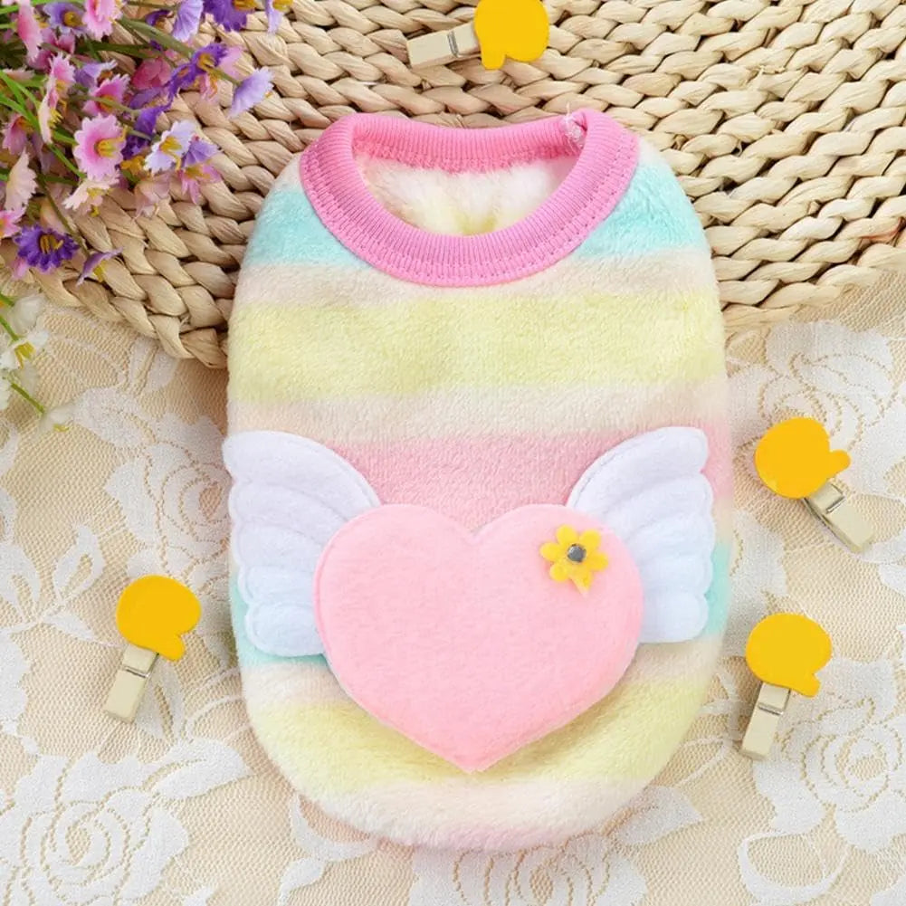Dog Sweaters for Small Dogs Girl,Warm Soft Fleece Extra Small Dog Sweaters,Teacup Dog Clothes,Cute Sweater Pet Clothes for Kitten, Rabbits, Guinea Pig (C XXXS) Wholesale Hub