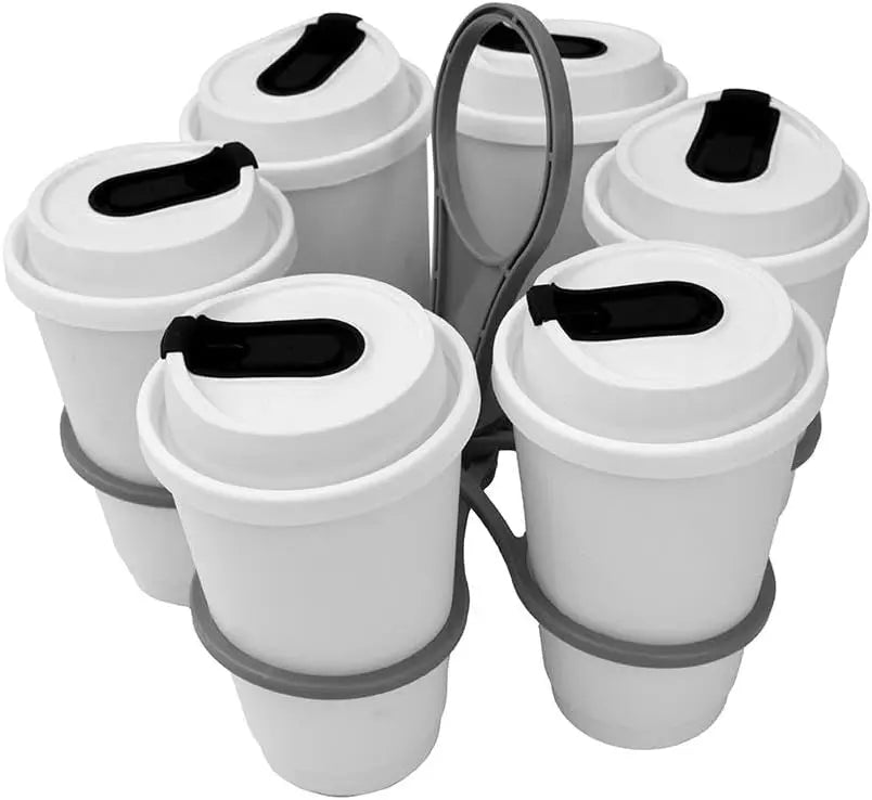 Rotating Cup Holder Fold Away Cup Carrier,Portable Drink Carrier for Big Cups,Reusable Drink Delivery Carrier with Handle for Festival Sports Wholesale Hub