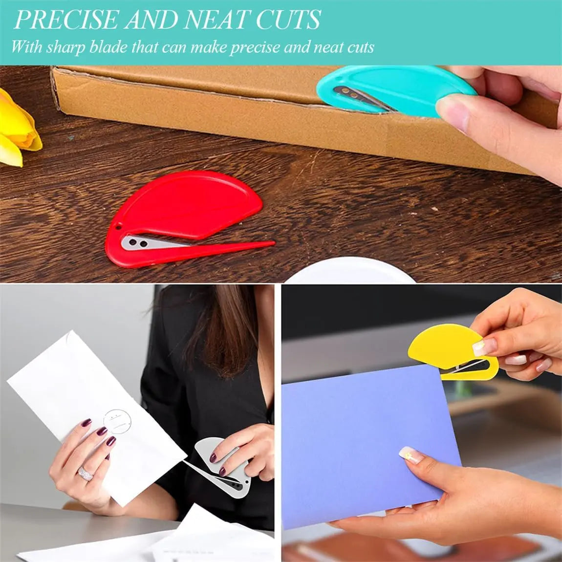 Knotting Comb 6Pcs Pet Hair Remover Knot Combs Letter Opener Mail Envelope Wrapping Paper Cutter with Safe Plastic Handle for Cats Dogs Letters Wholesale Hub