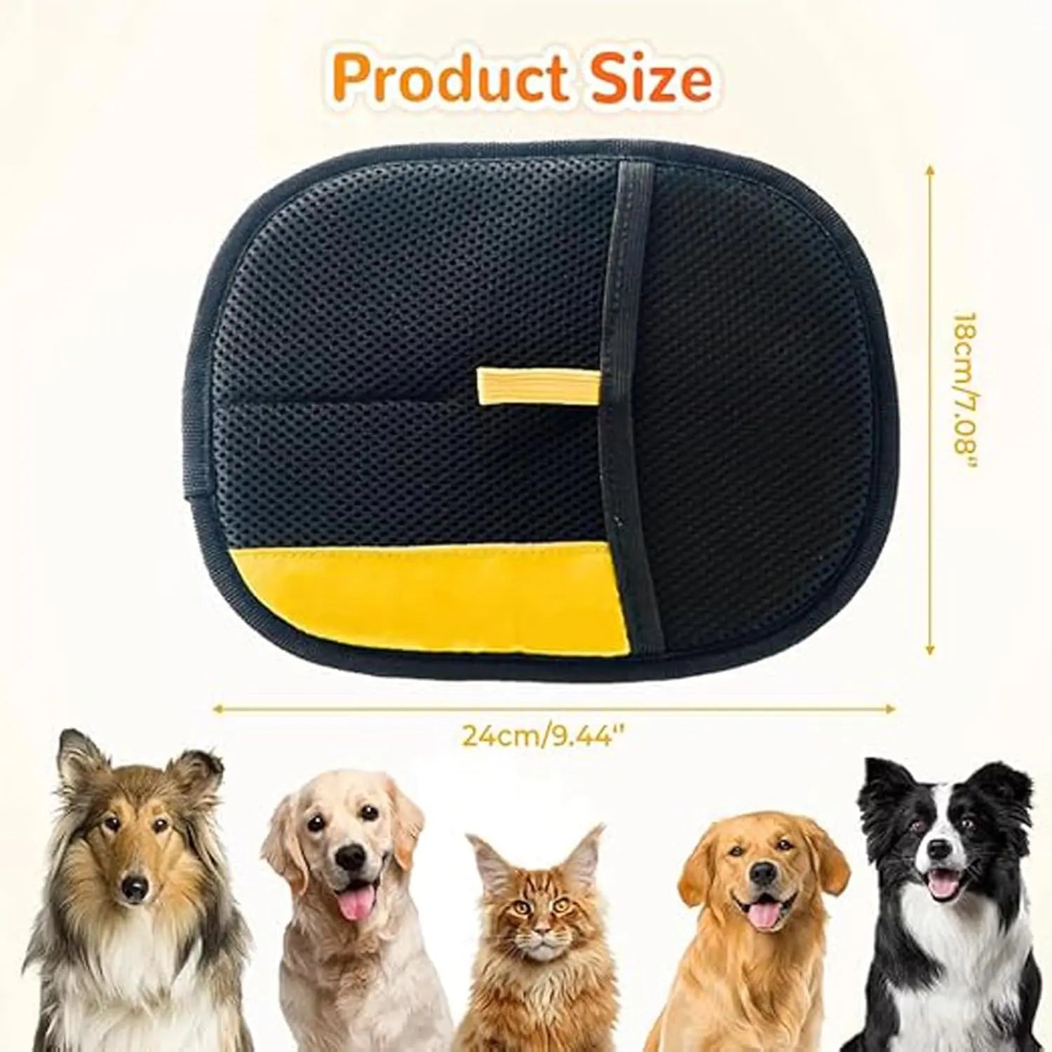 Yomi Pet Hair Remover Glove, Reusable Electrostatic Pet Hair Removal Gloves, For Couch, Furniture, Carpet, Car Seat, Upgraded Animal Fur Removal Tool (1PC) Wholesale Hub