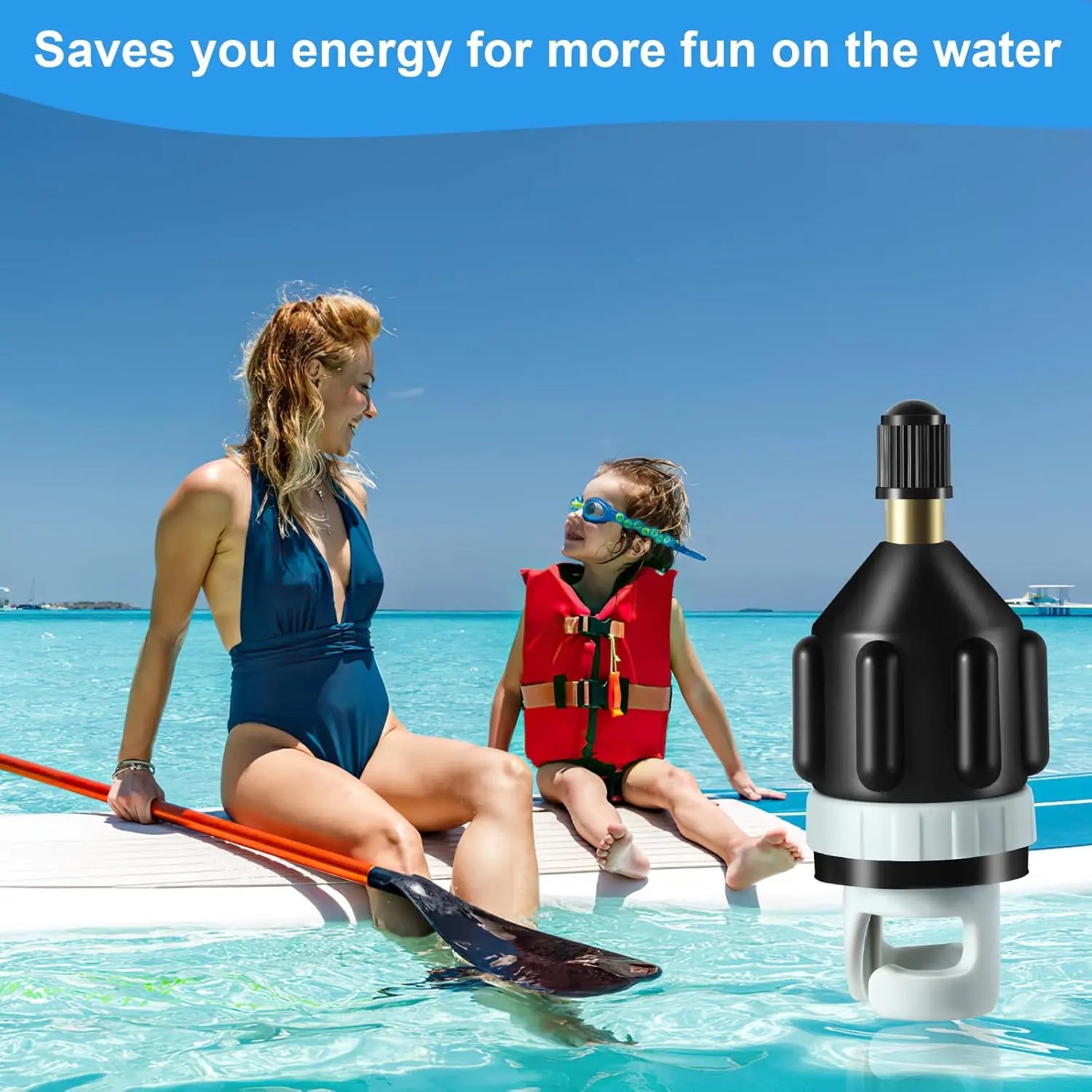 2Pcs Inflatable Boat SUP Pump Adapter, Premium Conventional Air Adapter, Sturdy SUP Air Adapter,Quickly Inflation and Strong Sealing SUP Pump Adapter, for Inflatable Boat, Paddleboard and Kayak. Wholesale Hub