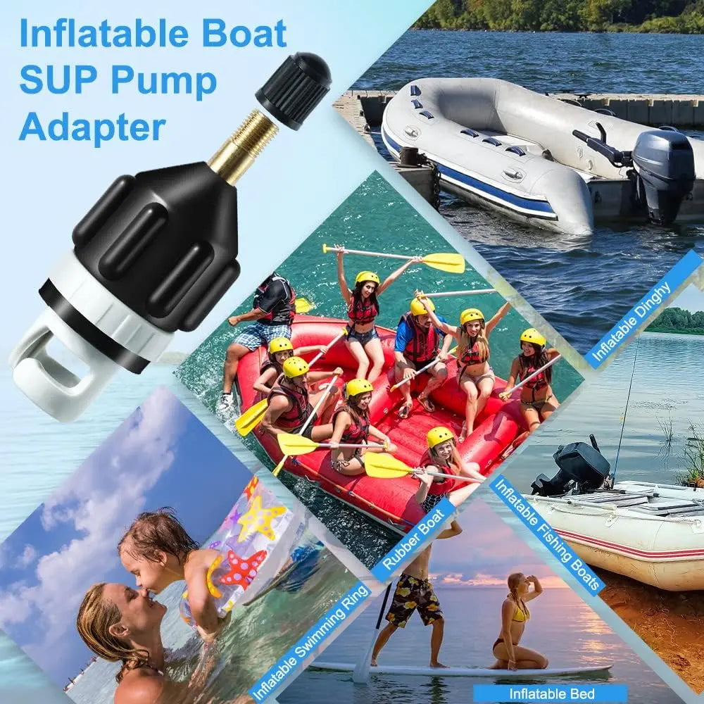2Pcs Inflatable Boat SUP Pump Adapter, Premium Conventional Air Adapter, Sturdy SUP Air Adapter,Quickly Inflation and Strong Sealing SUP Pump Adapter, for Inflatable Boat, Paddleboard and Kayak. Wholesale Hub