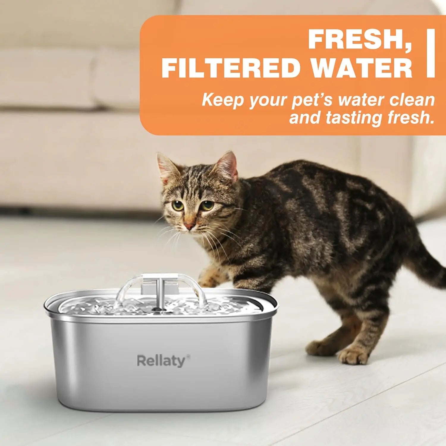 Official Cat Water Fountain Filters Replacement & Pre-Filter Sponges for 3.2L/108oz Automatic Pet Water Dispenser Wholesale Hub