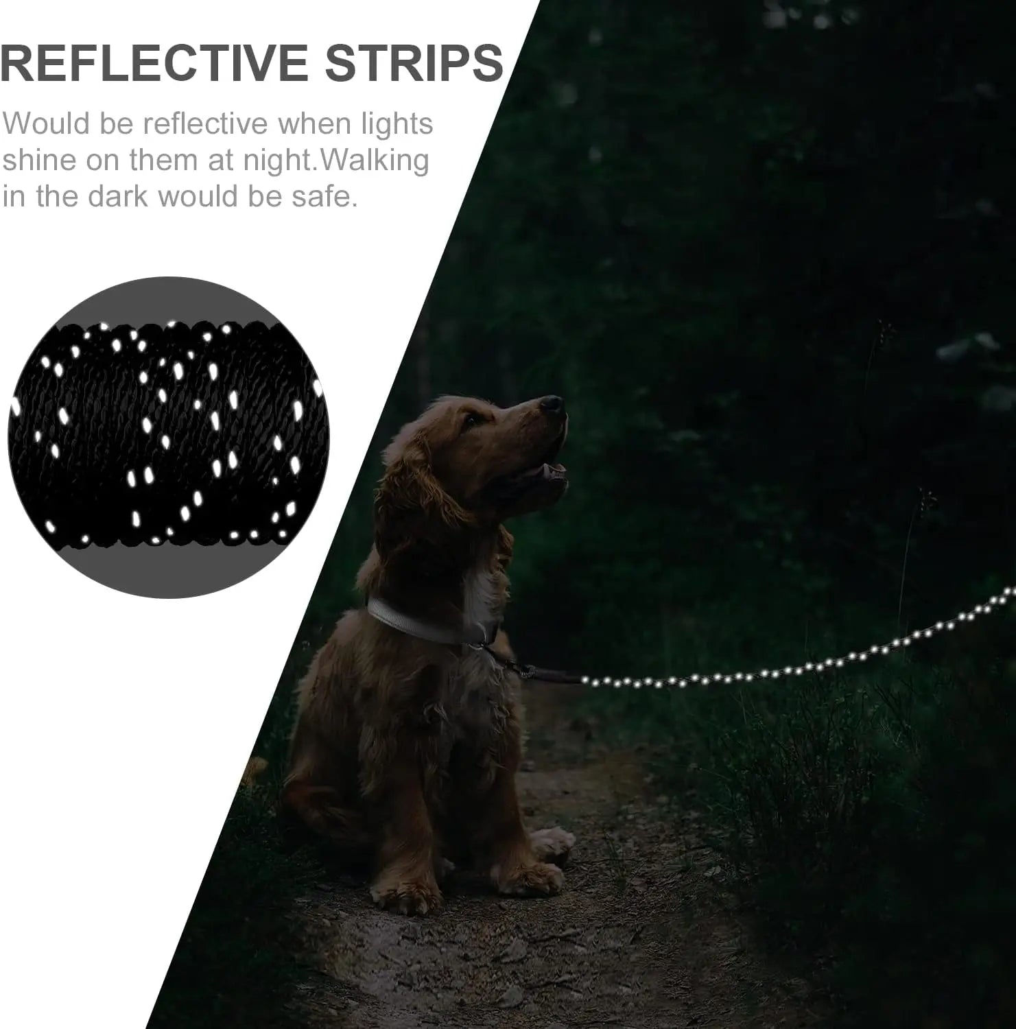 Long Dog Training Leash, 30 FT Tie Out Rope Check Cord with Padded Handle, Reflective Recall Lead for Puppy and Small Dogs, Black ft(Pack of 1) Wholesale Hub