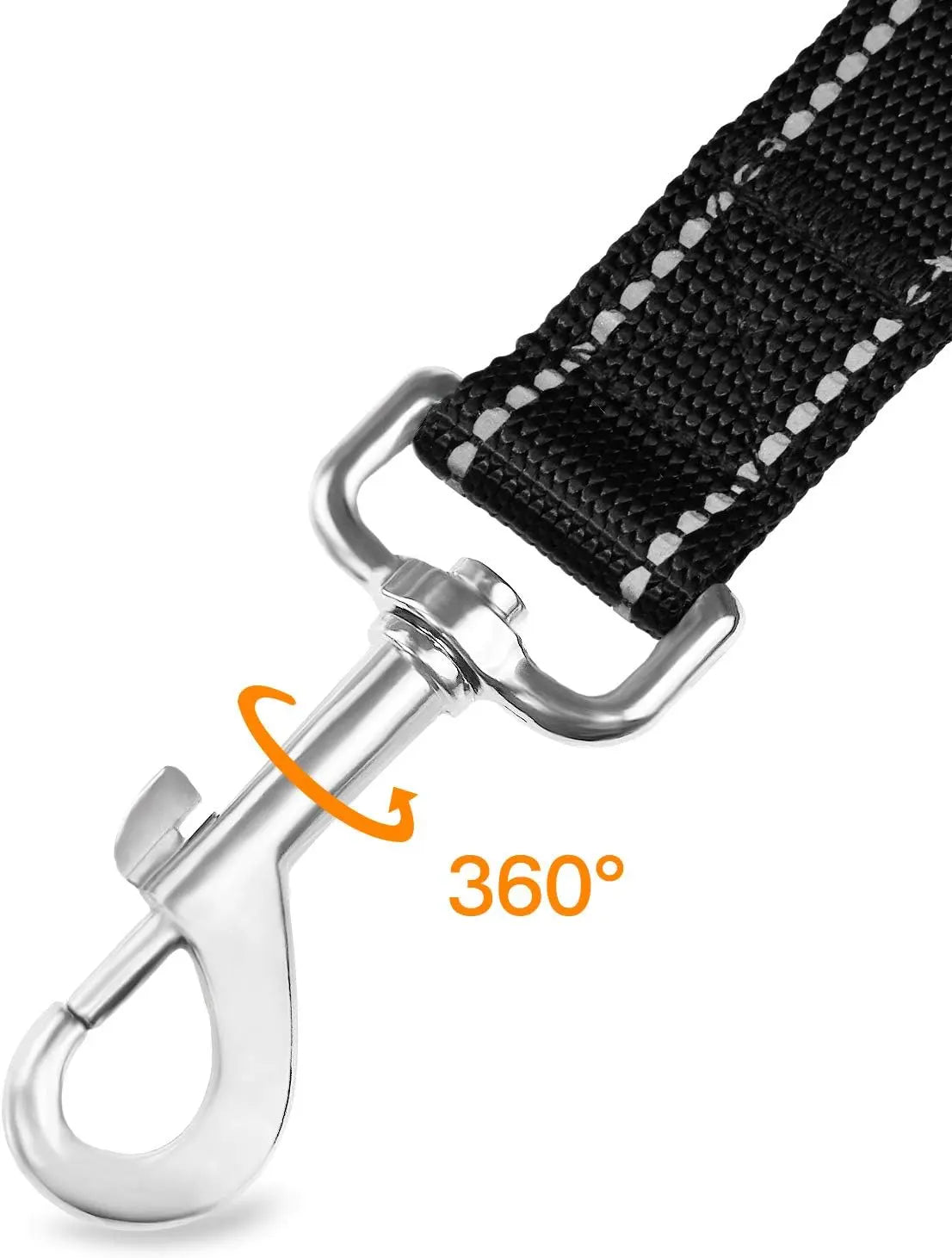 6FT × 1'' Dog Leash and Collar (18-28"), Reflective Soft Neoprene Padded Pet Collars Leashes for Extra Large Dog, Black - Wholesale Hub