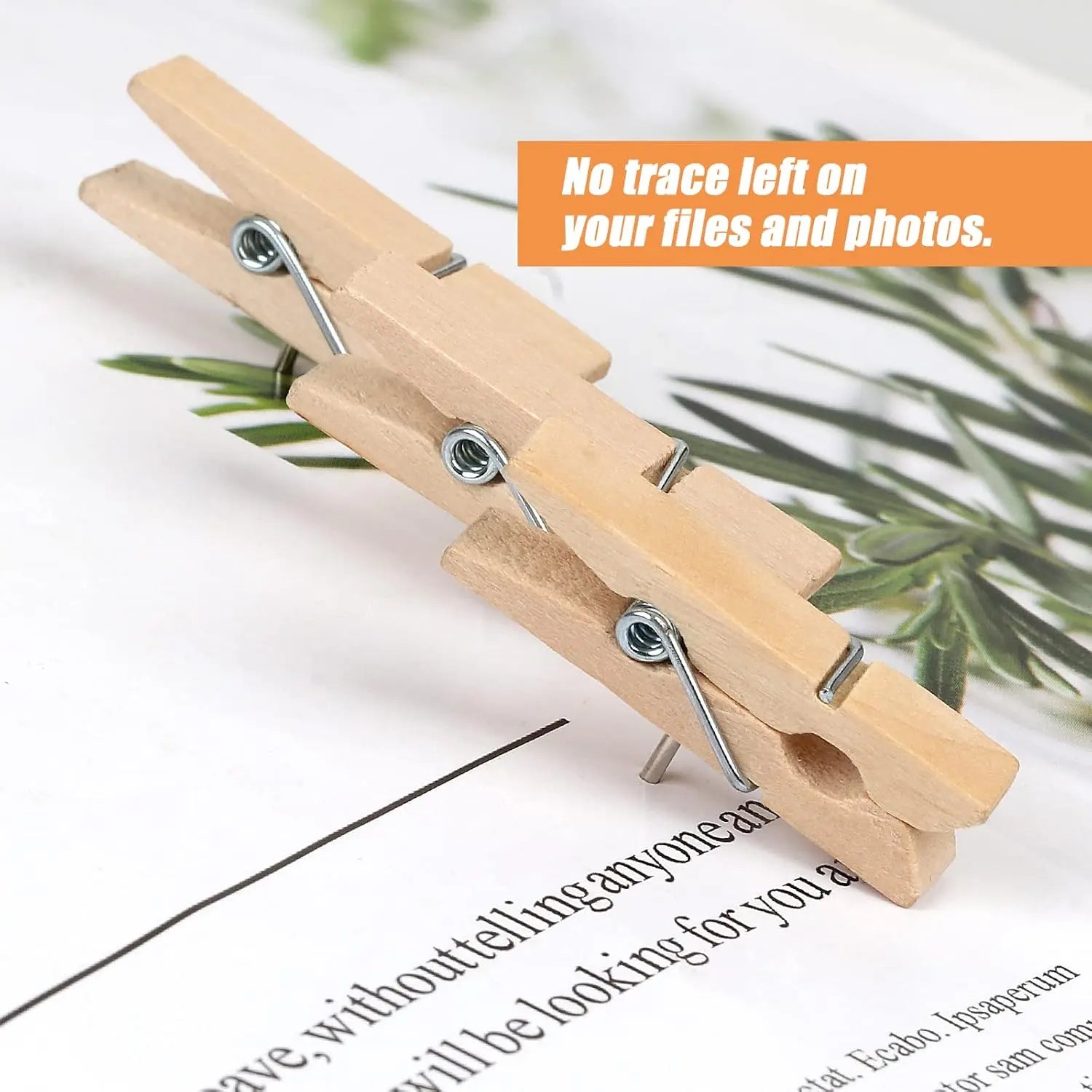 50 PCS Push Pin with Wooden Clips, Durable Pins, Decorative Pushpins Tacks Thumbtacks, for Cork Board Artworks Notes Photos, Craft Projects, Offices and Homes (Burlywood) - Wholesale Hub