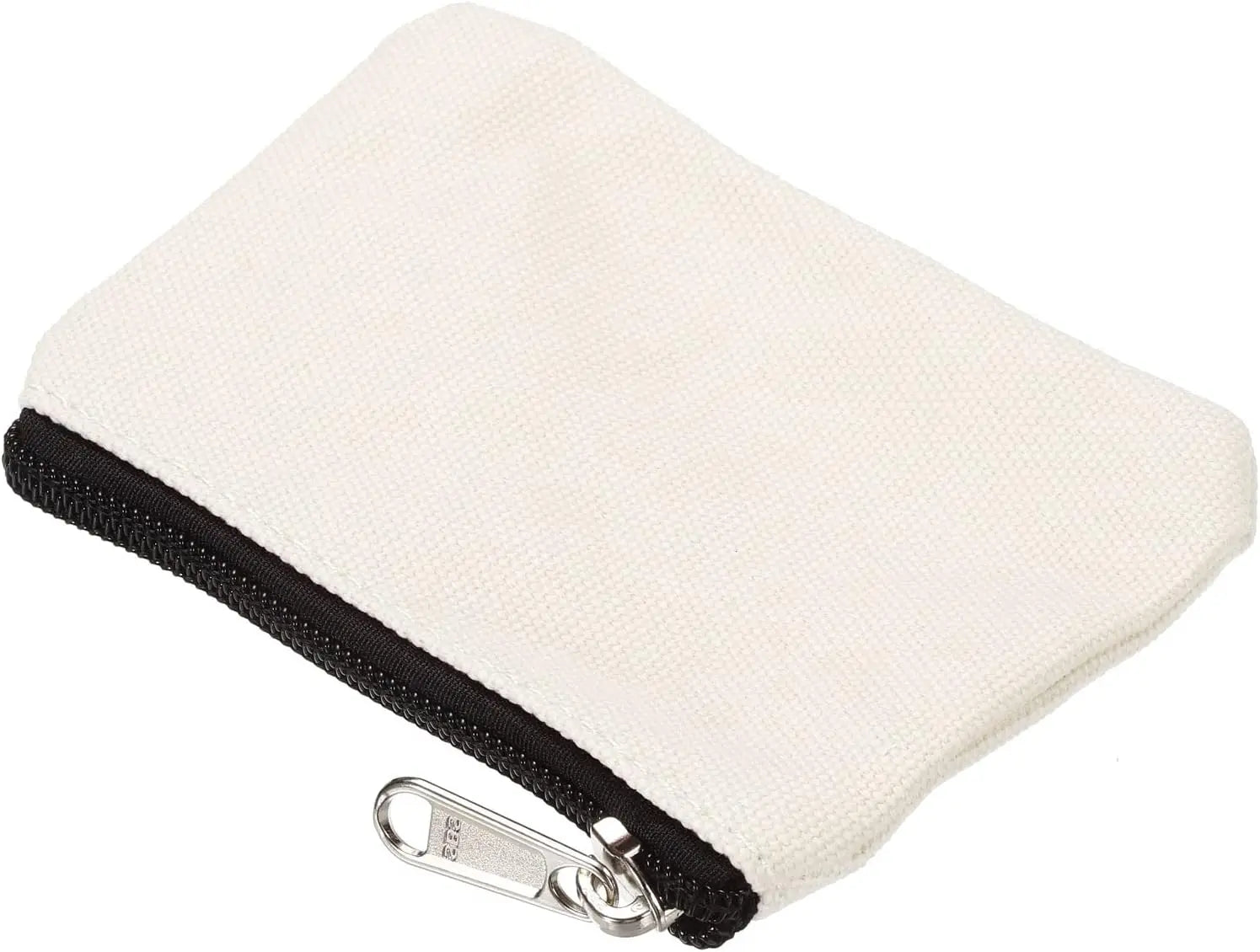 3" x 5" Coin Purse Pouch, 3 Pack Change Purses Small Organizer Bags with Zipper Canvas for Home, White - Wholesale Hub