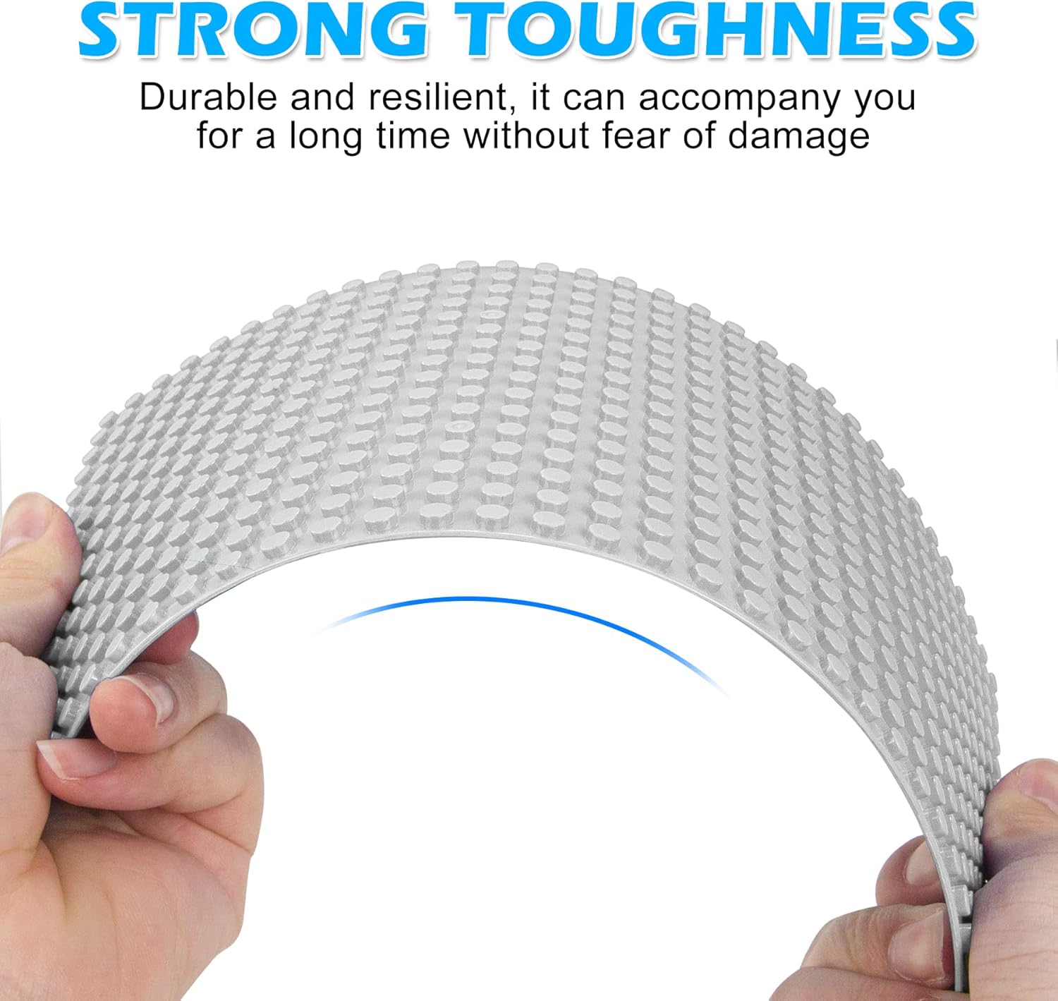 Classic Baseplates Building Brick -10 "x 5" ,Compatible with Most Major Brand Bricks, Used for Substrates Towers, Desktop Bases(4-Pack, Light Grey) 4-pack, Grey Wholesale Hub