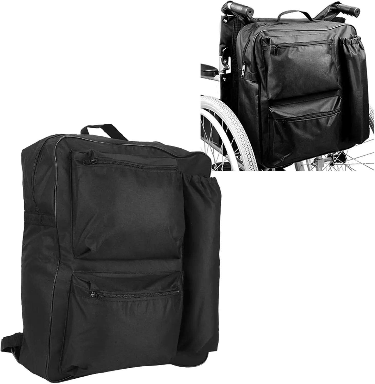 Wheelchair Backpack, Bag Storage Pouch Portable Cart Wholesale Hub