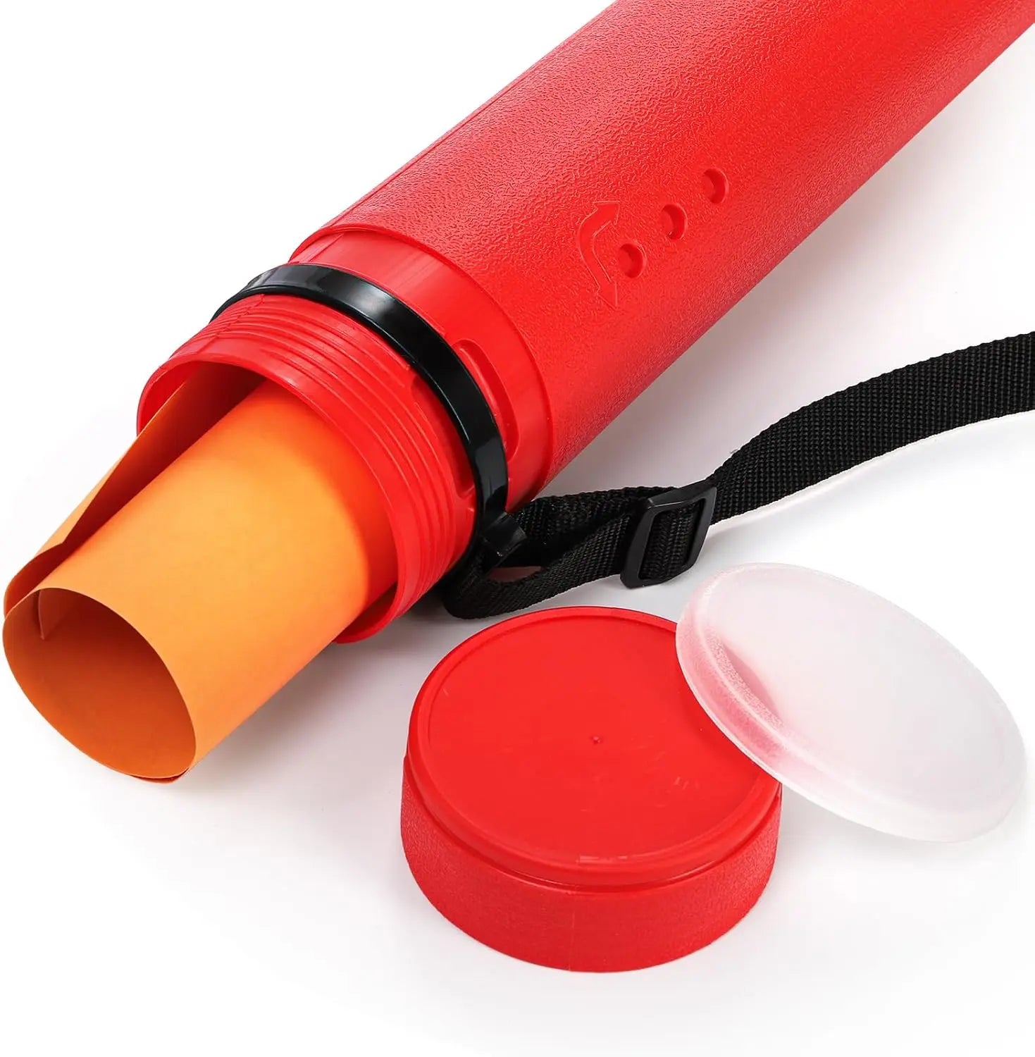 3 Packs Extendable Poster Tube, 25" to 42.5" Waterproof Blueprint Holder with Strap, Portable Telescoping Carrying Case Lid for Maps, Art and Drawings, Round Storage Container Document Wholesale Hub