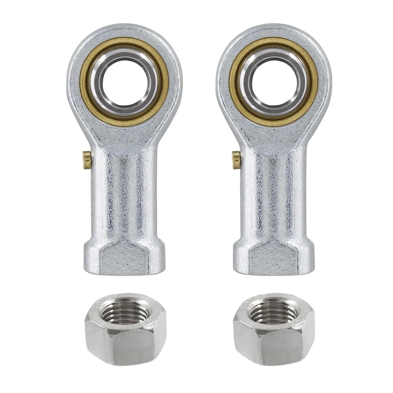 Biaungdo 2 Pcs 304 Stainless Steel PHSB6 Rod End Bearing, 3/8 x 3/8-24 Female Right Hand Heim Joint Rod End Bearing with Jam Nut Wholesale Hub