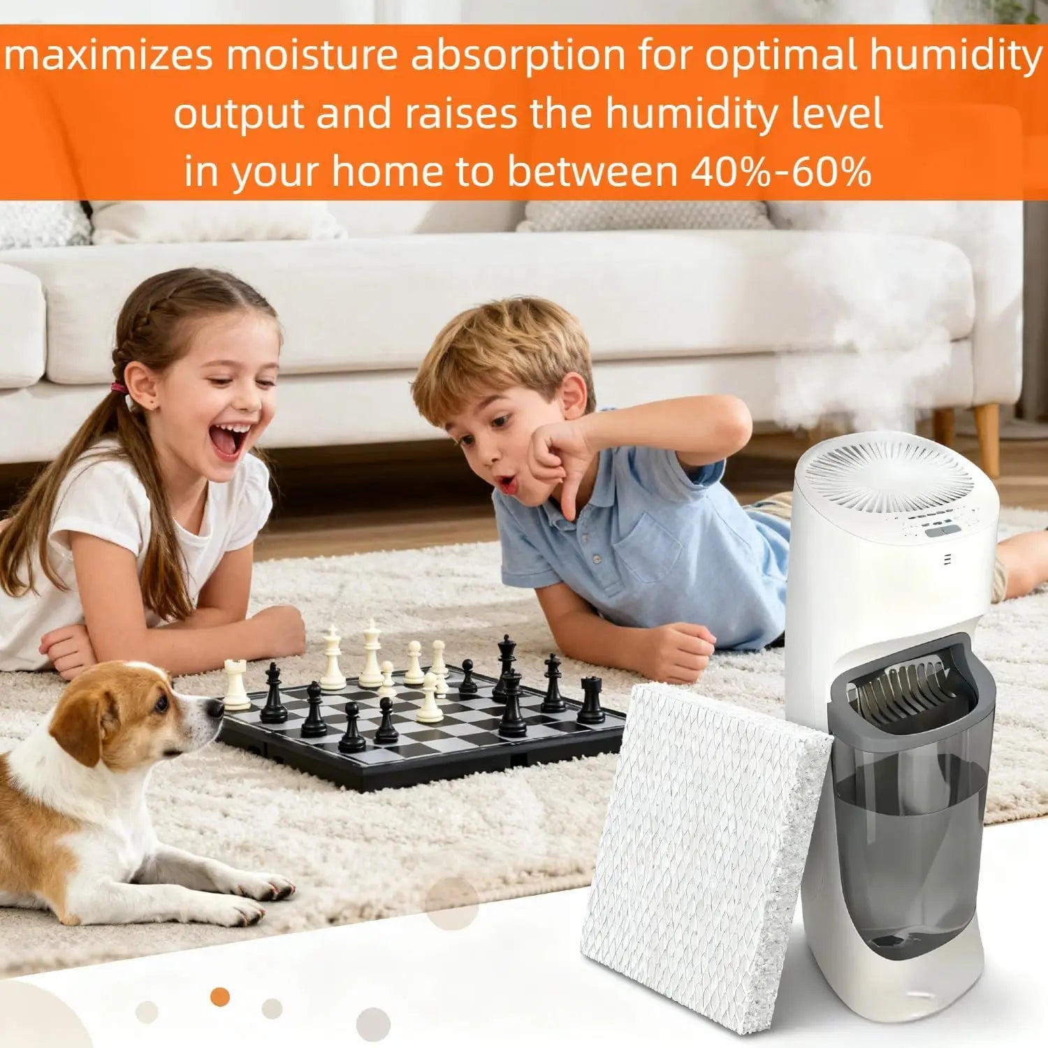 2-PACK Humidiier Replacement ilter T or Honeywell HEV615 and HEV620 Humidiier Wicks,Compatible with Part # HT600 Wholesale Hub