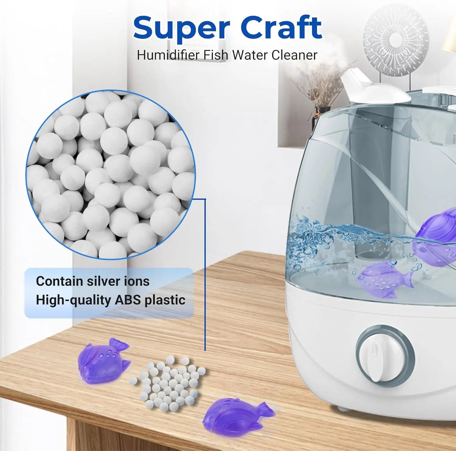 Humidiier Cleaning ish, 12 Pack Humidiier Cleaner or Humidiiers and ish Tanks, Puriies Water, Prevents Hard Water Build-Up, Reduces Scale, Purple Wholesale Hub