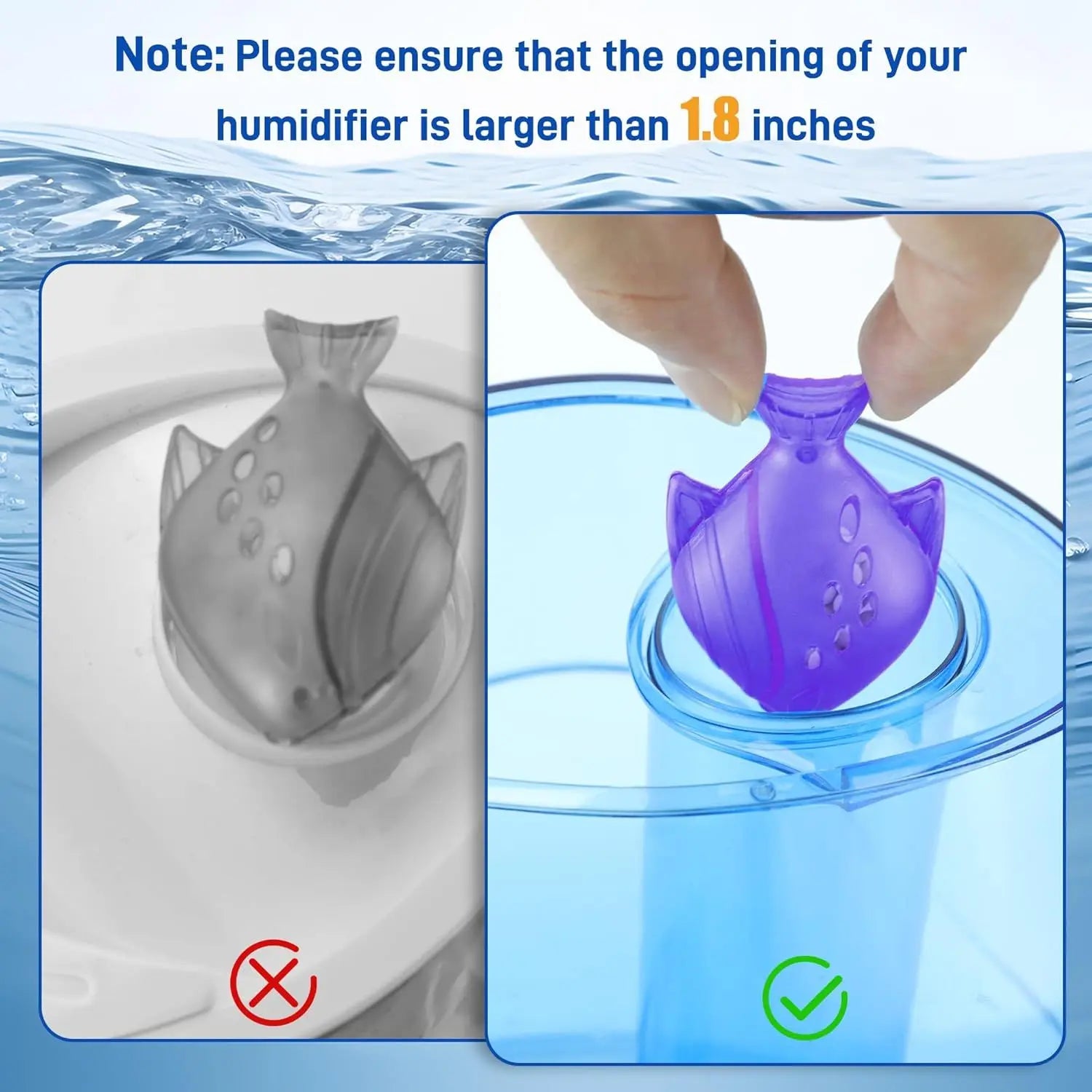 Humidiier Cleaning ish, 12 Pack Humidiier Cleaner or Humidiiers and ish Tanks, Puriies Water, Prevents Hard Water Build-Up, Reduces Scale, Purple Wholesale Hub