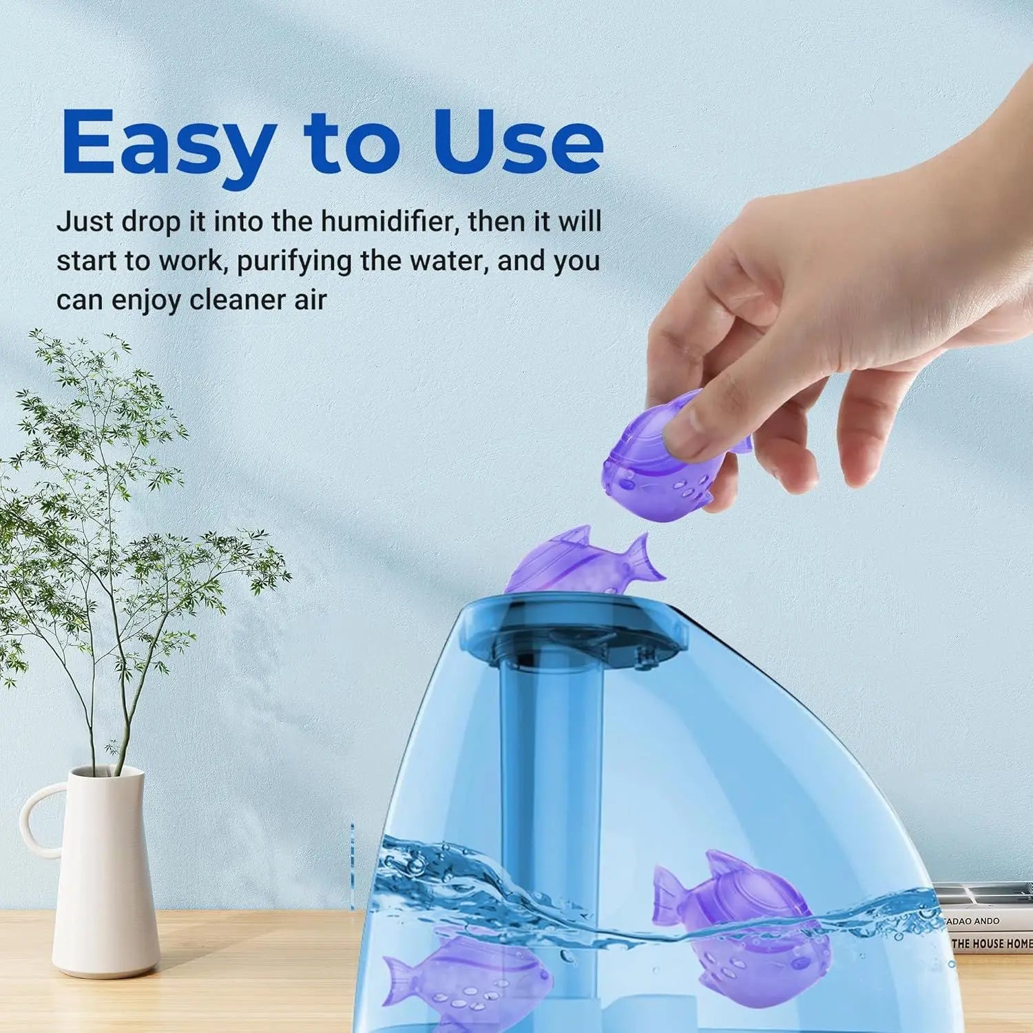 Humidiier Cleaning ish, 12 Pack Humidiier Cleaner or Humidiiers and ish Tanks, Puriies Water, Prevents Hard Water Build-Up, Reduces Scale, Purple Wholesale Hub