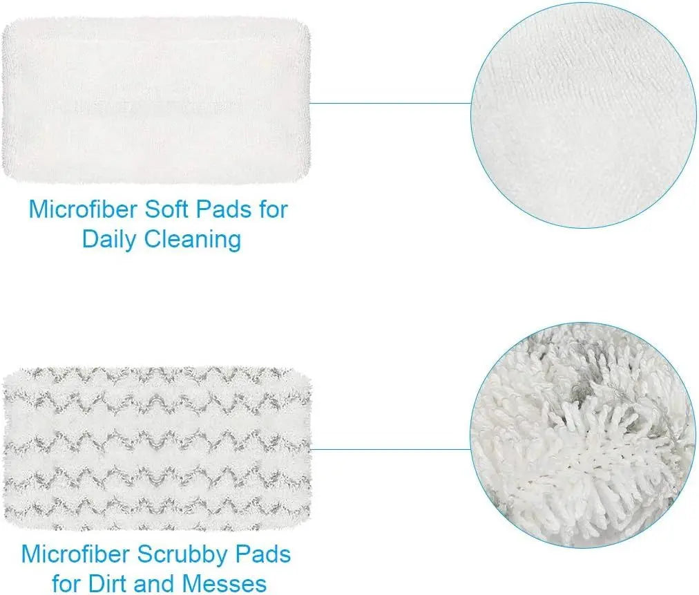 4 Pack Steam Mop Pads or Bissell Symphony 1252 1606670 1543 1652 1132 1530 11326 Vacuum and Steam Mop, Bissell 2747A Replacement Pads, Bissel Symphony Pet Mop Pads, Microiber Washable & Reusable Wholesale Hub