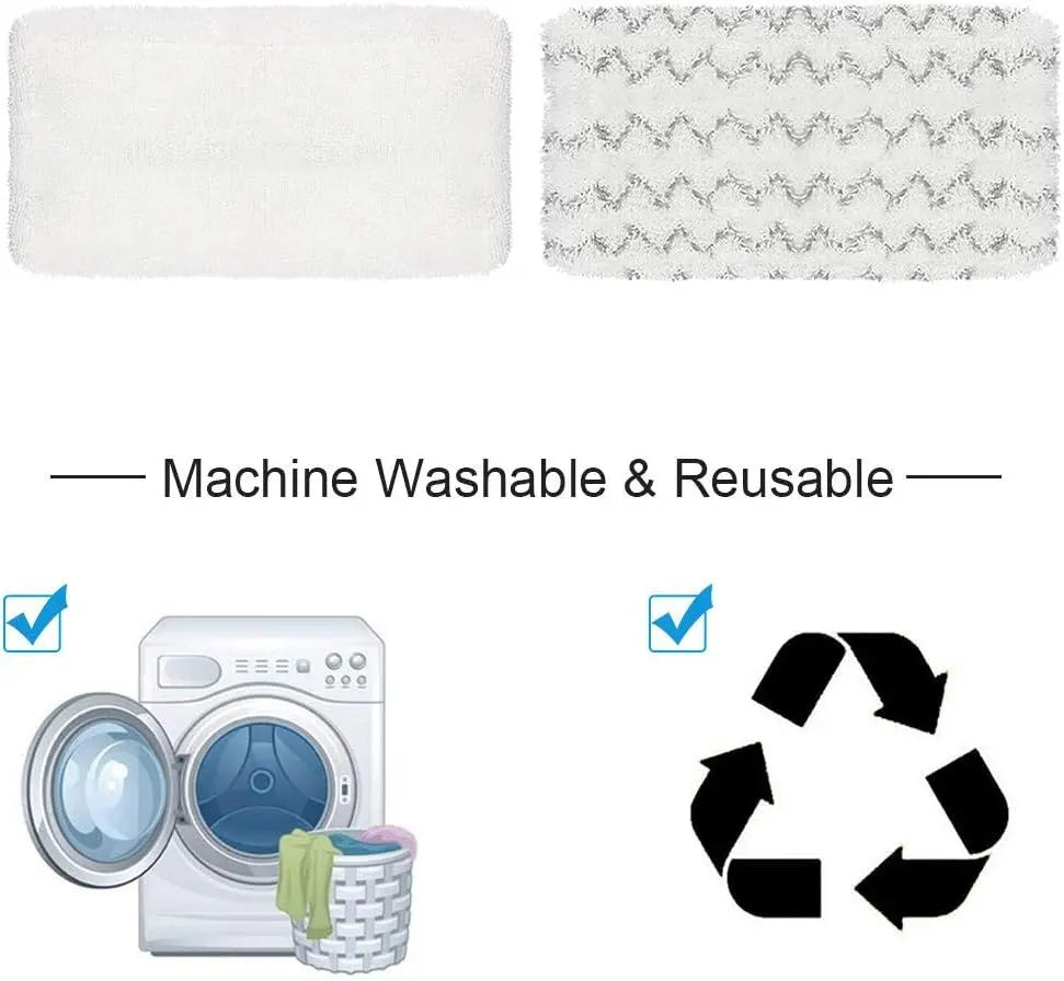 4 Pack Steam Mop Pads or Bissell Symphony 1252 1606670 1543 1652 1132 1530 11326 Vacuum and Steam Mop, Bissell 2747A Replacement Pads, Bissel Symphony Pet Mop Pads, Microiber Washable & Reusable Wholesale Hub