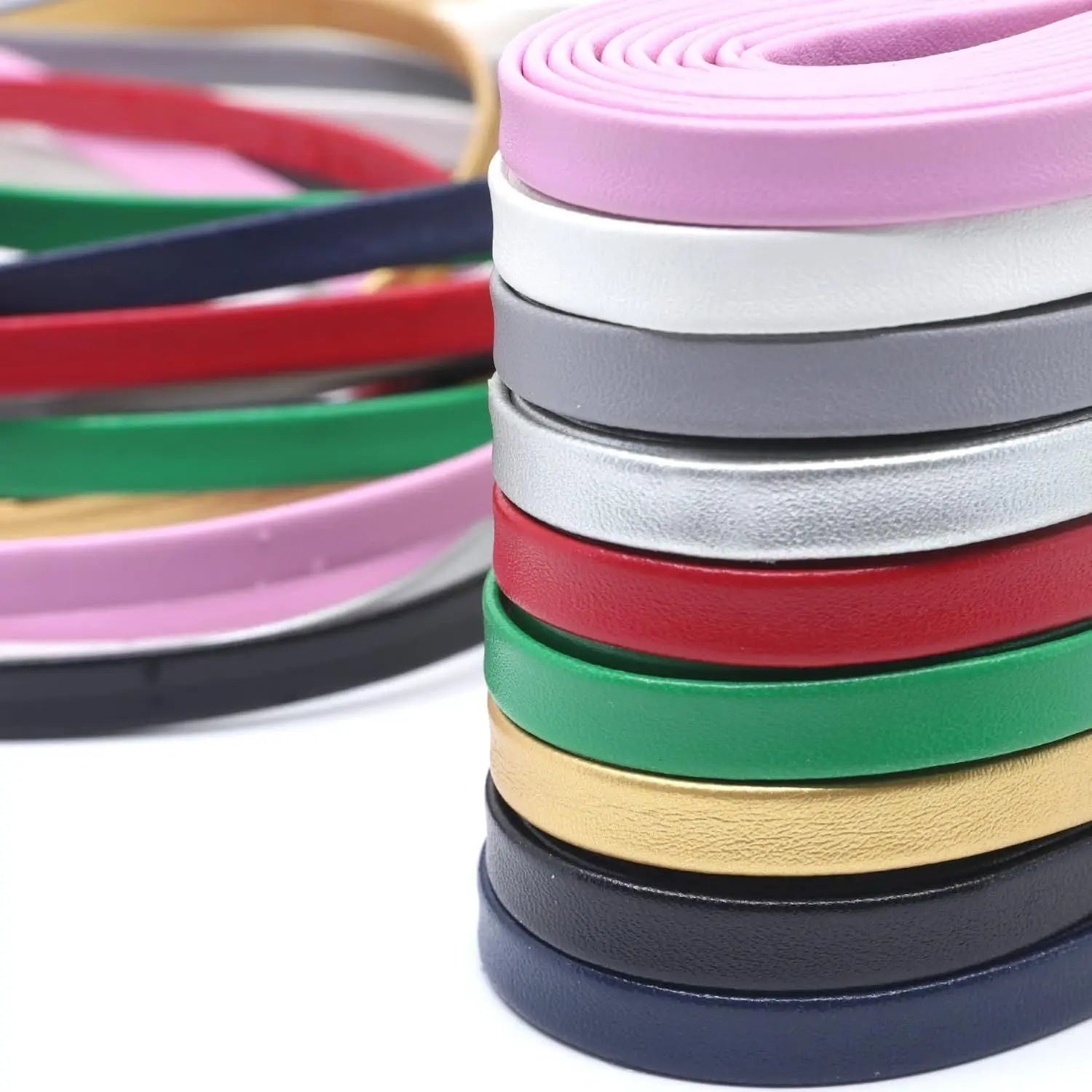 lat PU Leather Laces: Waterproo Shoelaces or Sneakers Boot 2 Pair Wholesale Hub