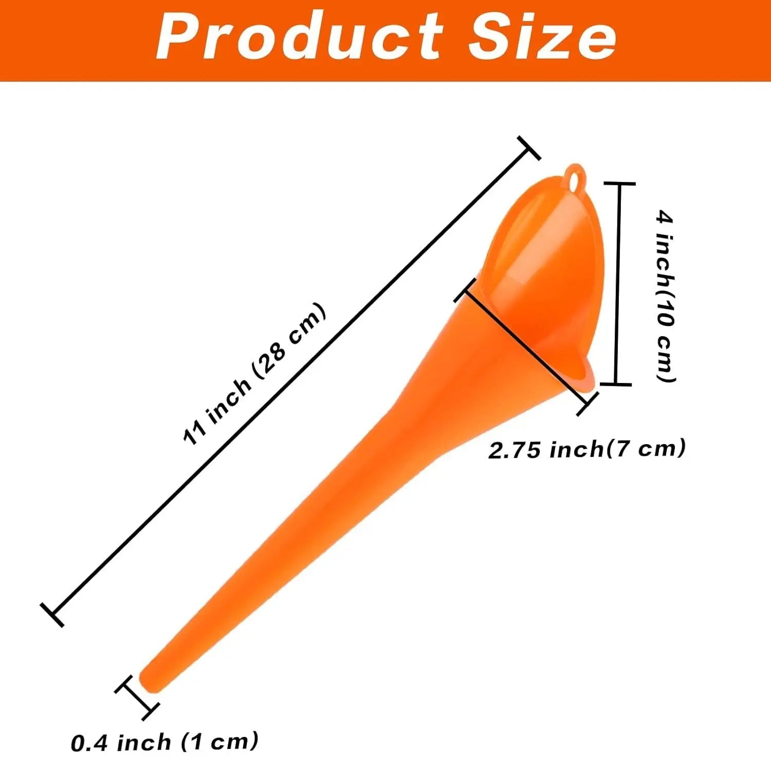4 Pcs Plastic Long Neck Oil unnel or Change, Multi-unction Long or Transmission luid Automotive unnels, Car Water Diesel uel Kerosene Liquids Engine Oil unnel Set Wholesale Hub