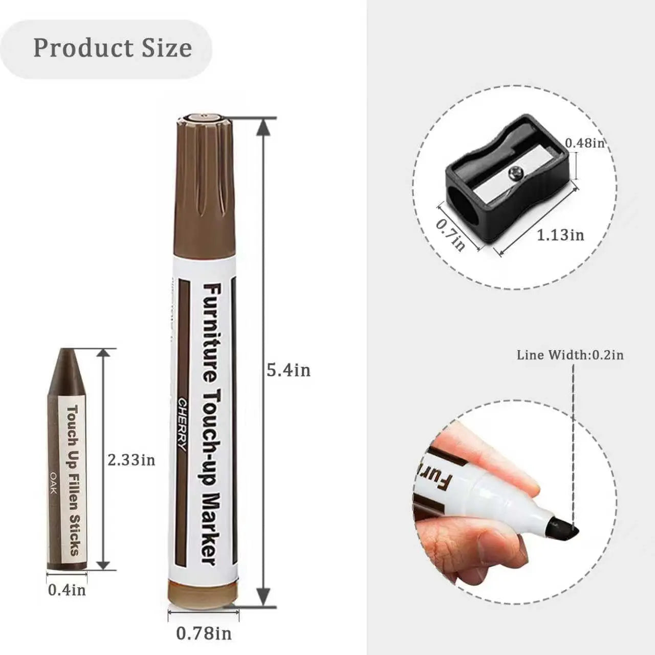 Wooden urniture loor Scratch Repair Markers and Wax Sticks or Stains, Scratches, Wood loors, Tables, Desks, Carpenters, Bedposts, Touch Ups, and Cover Ups (Set o 13) Wholesale Hub