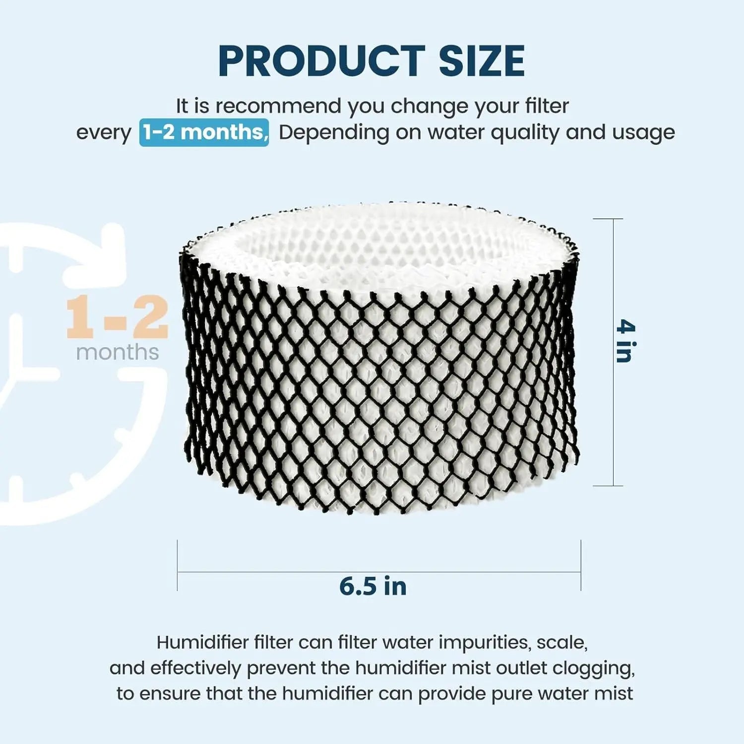6 Pack HW62 Humidiier ilter A or Holmes - Replacement or Holmes Sunbeam Humidiier, Replaces HW62 HW62CS HW62D S212 HW62PDQ-U, its Models SCM1100, SCM1701, SCM1702, SCM1762 Wholesale Hub