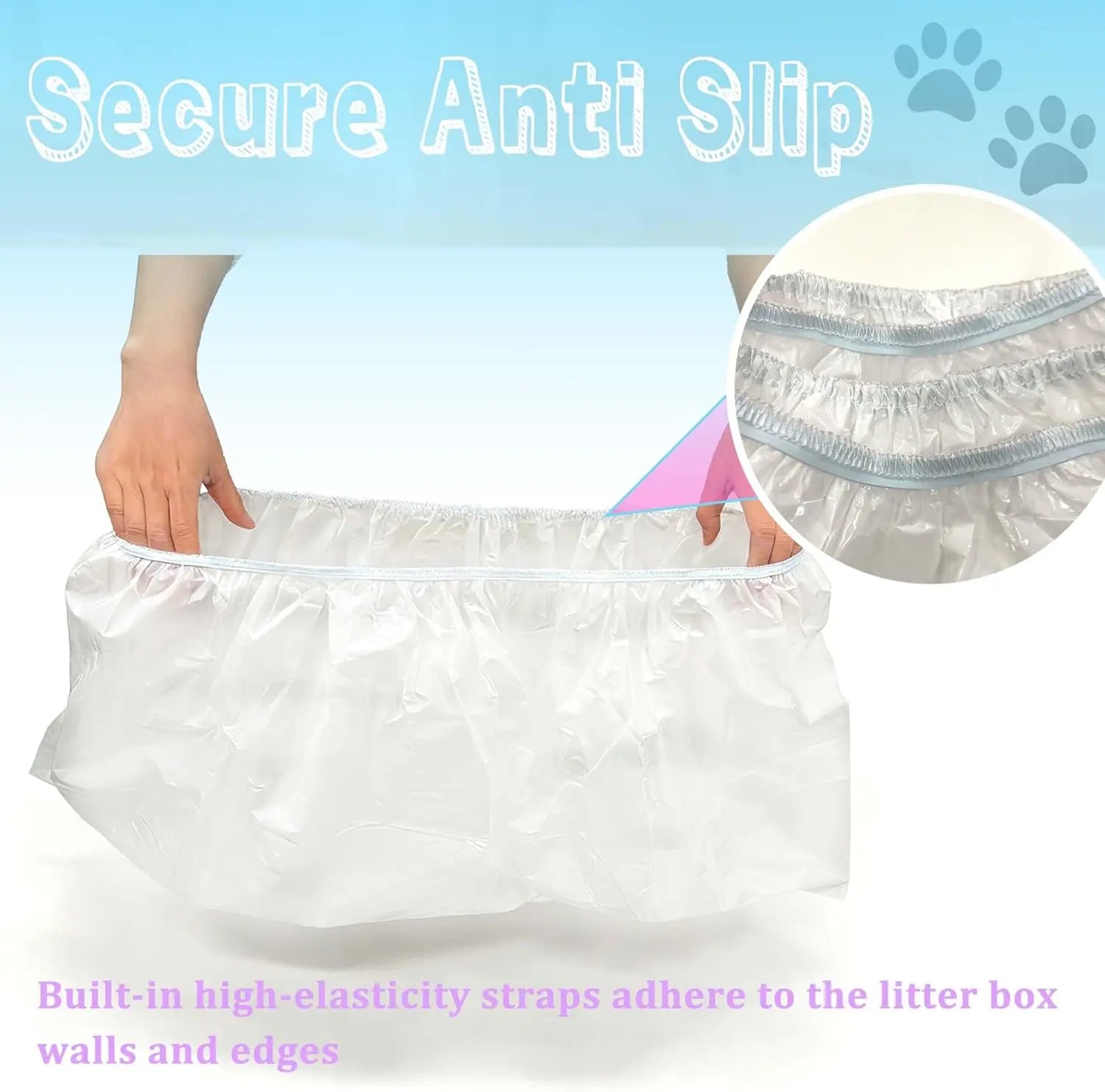 Large Cat Litter Liners, Jumbo Drawstring Leakproof Bags for IRIS Cat Litter Boxes, Heavy Duty 2 MIL Tear-Resistant Extra Durable Disposable Bags for Most Cat Litter Pans, 42“ x 20”, 16PCS Wholesale Hub