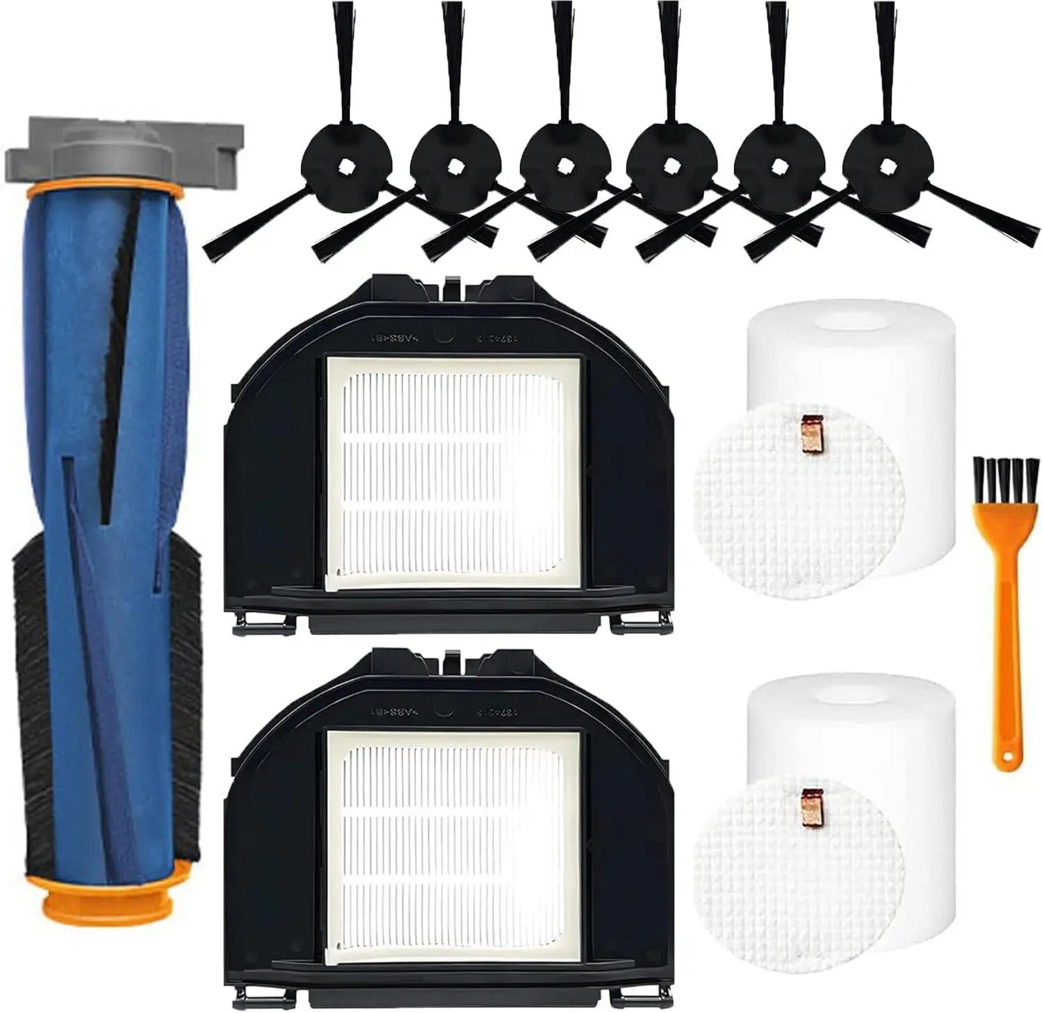 RV2310AE Replacement Parts or Shark RV2310AE Matrix Robot Vacuum Cleaner Accessories Kit, 1 Main Brush, 6 Side Brushes, 2 ilters, 2 oam ilters, 1 Cleaning Brush Wholesale Hub