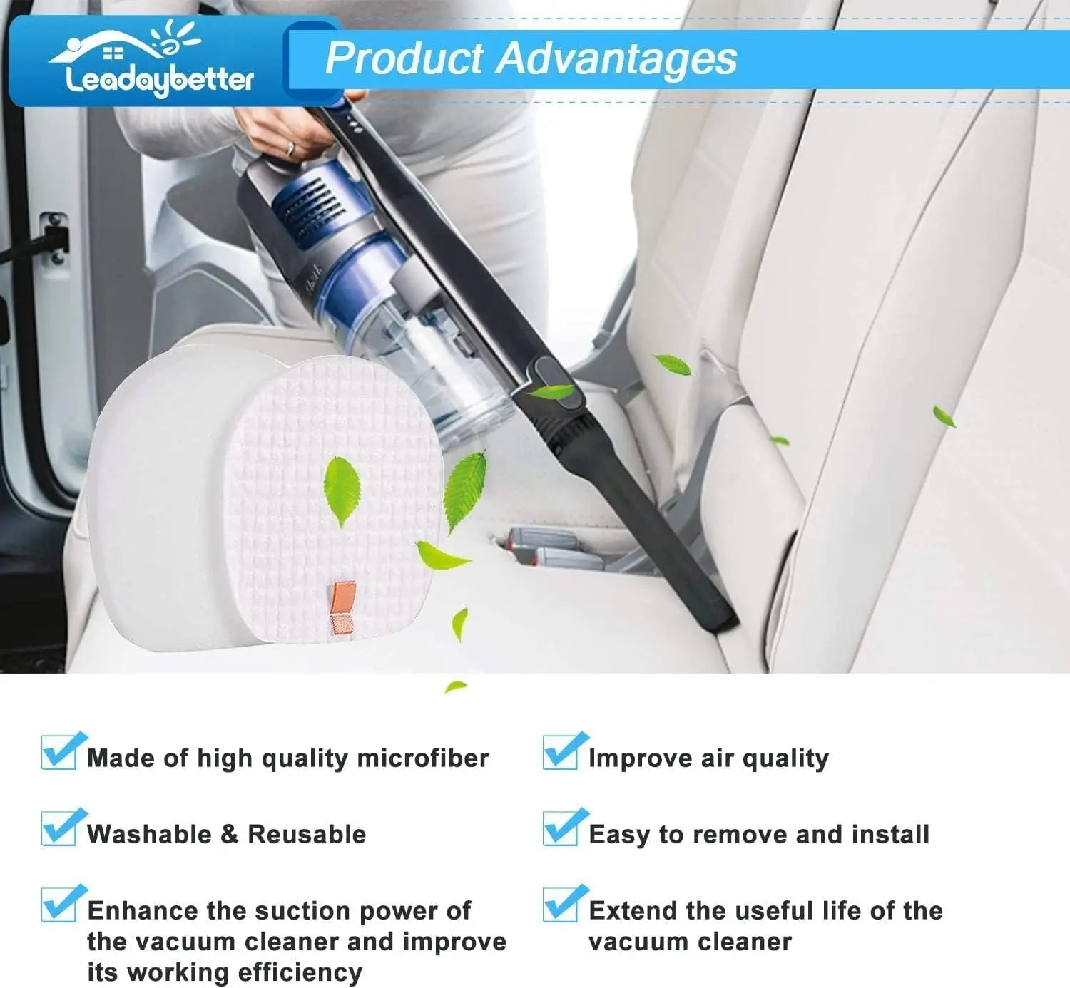 6 Pack ilter Replacement or Shark Rocket Pet Pro IX140 IX141 IX142 IZ140 IZ141C IZ142 IZ162H IZ362H IZ363HT IZ440H IZ462H IZ482H IZ483H Cordless Stick ilters, Comapre Part # 617J140 Wholesale Hub
