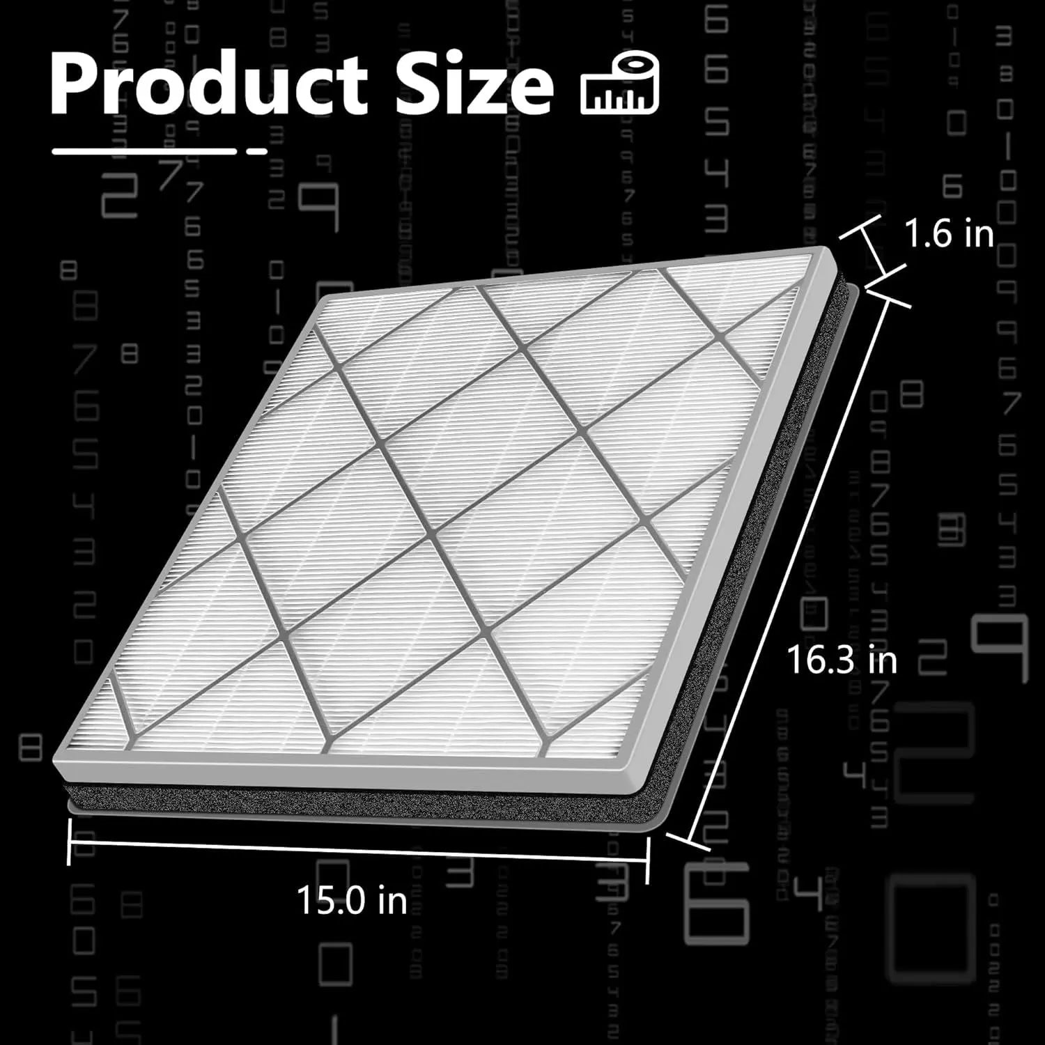 HE400 HE401 ilter Replacement or Shark Air Puriier 4 an, Compatible with Shark HE400 HE401 HE402 HE405 Air Models, Main ilter, Replace Part # HE4KPET By Wholesale Hub
