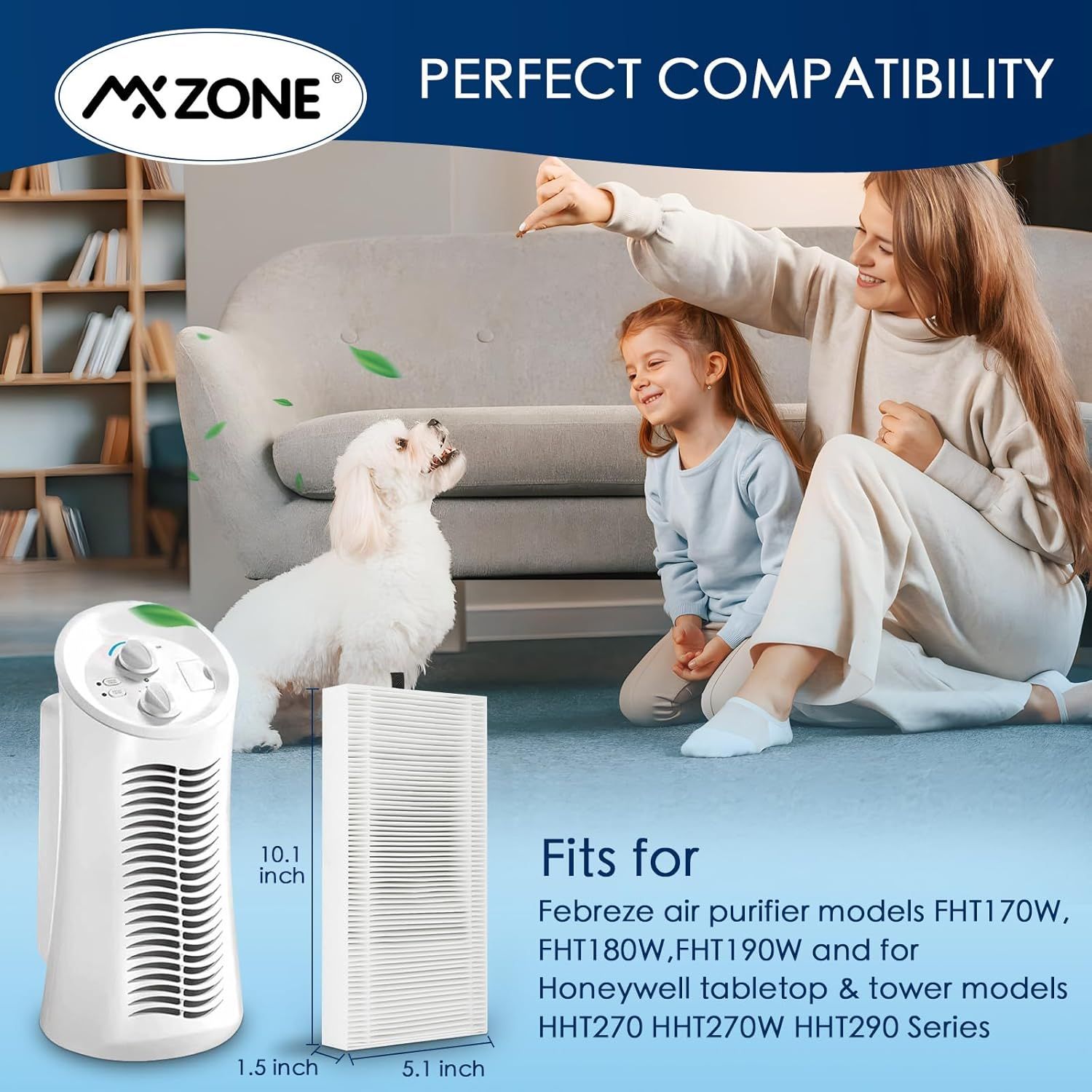 True HEPA ilter Replacement Compatible with ebreze R102B and Honeywell ilter U, HHT270, HHT290 Series Air Puriier Wholesale Hub