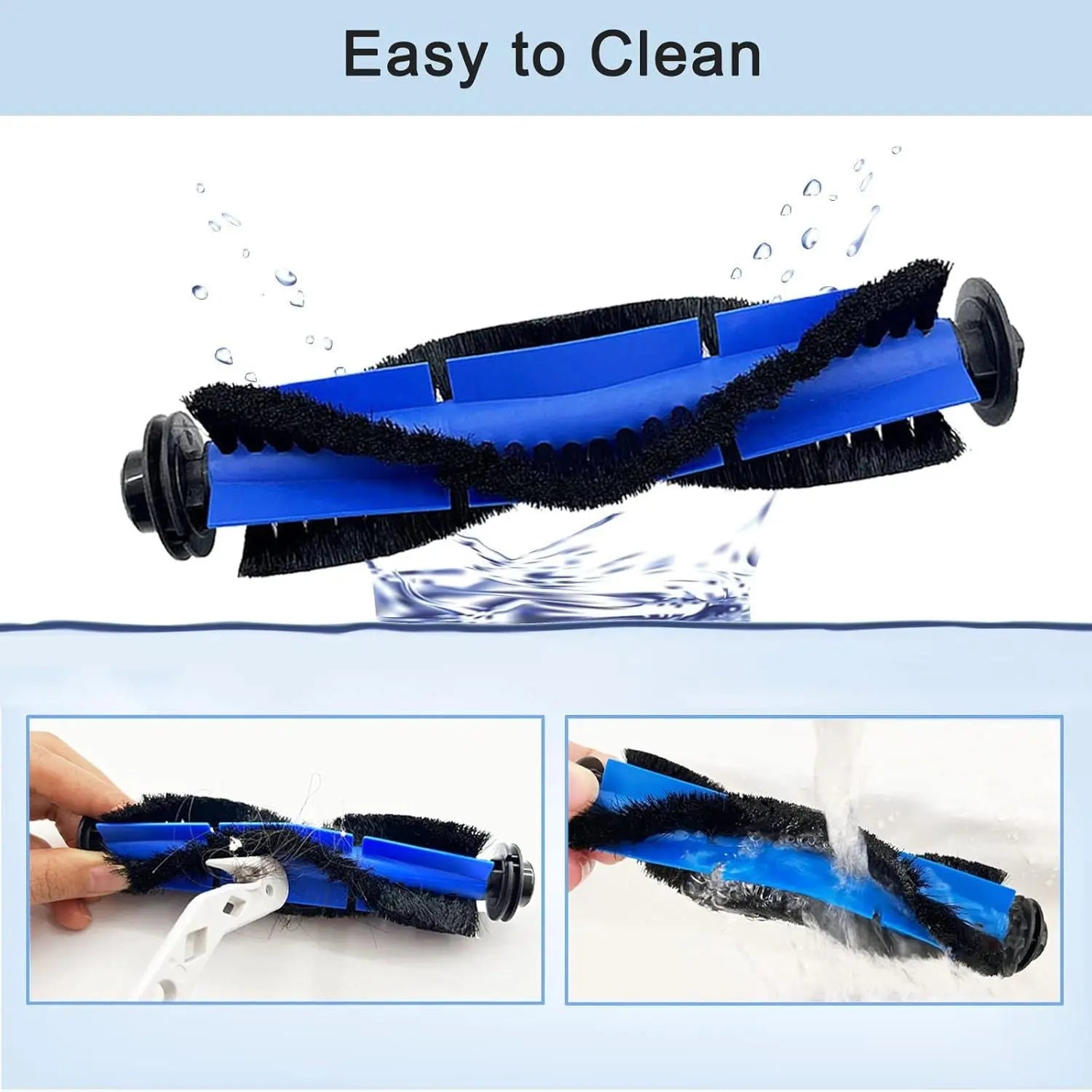 4 Pack Replacement Parts Rolling Brush Compatible with Euy RoboVac 11S, 30C, G30, 30, 12, 15T, 15C, 35C, 15C MAX, G30 Edge Robotic Vacuums Wholesale Hub