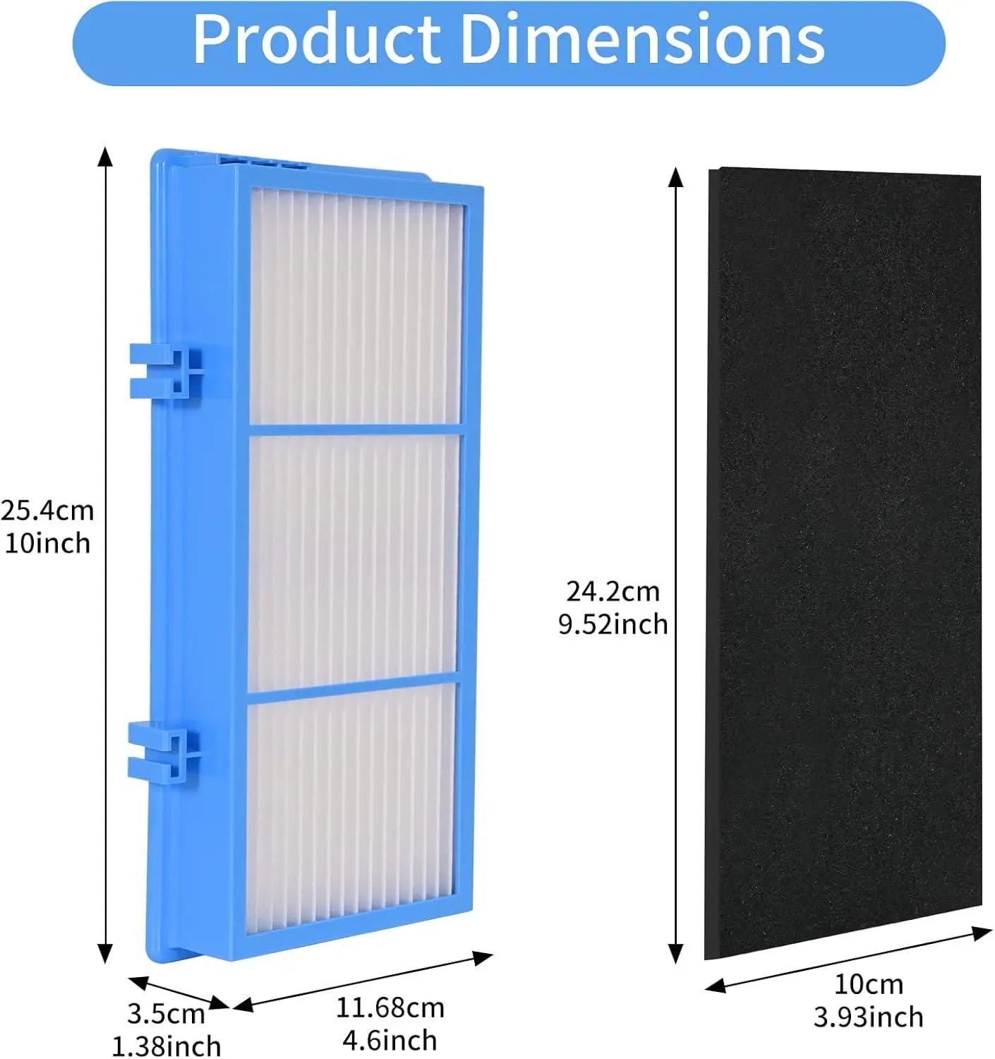 8 Pack Replacement ilters Compatible or Holme-s AER1 Air Puriier Total Air Clean 2 HEPA Air ilters 6 Carbon Booster ilters Replacement ilter or HAP30AT,HAP242 NUC Wholesale Hub