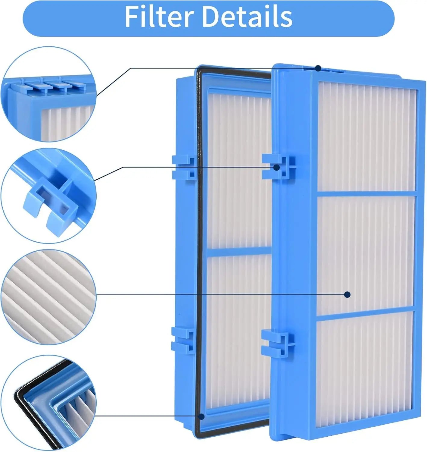8 Pack Replacement ilters Compatible or Holme-s AER1 Air Puriier Total Air Clean 2 HEPA Air ilters 6 Carbon Booster ilters Replacement ilter or HAP30AT,HAP242 NUC Wholesale Hub