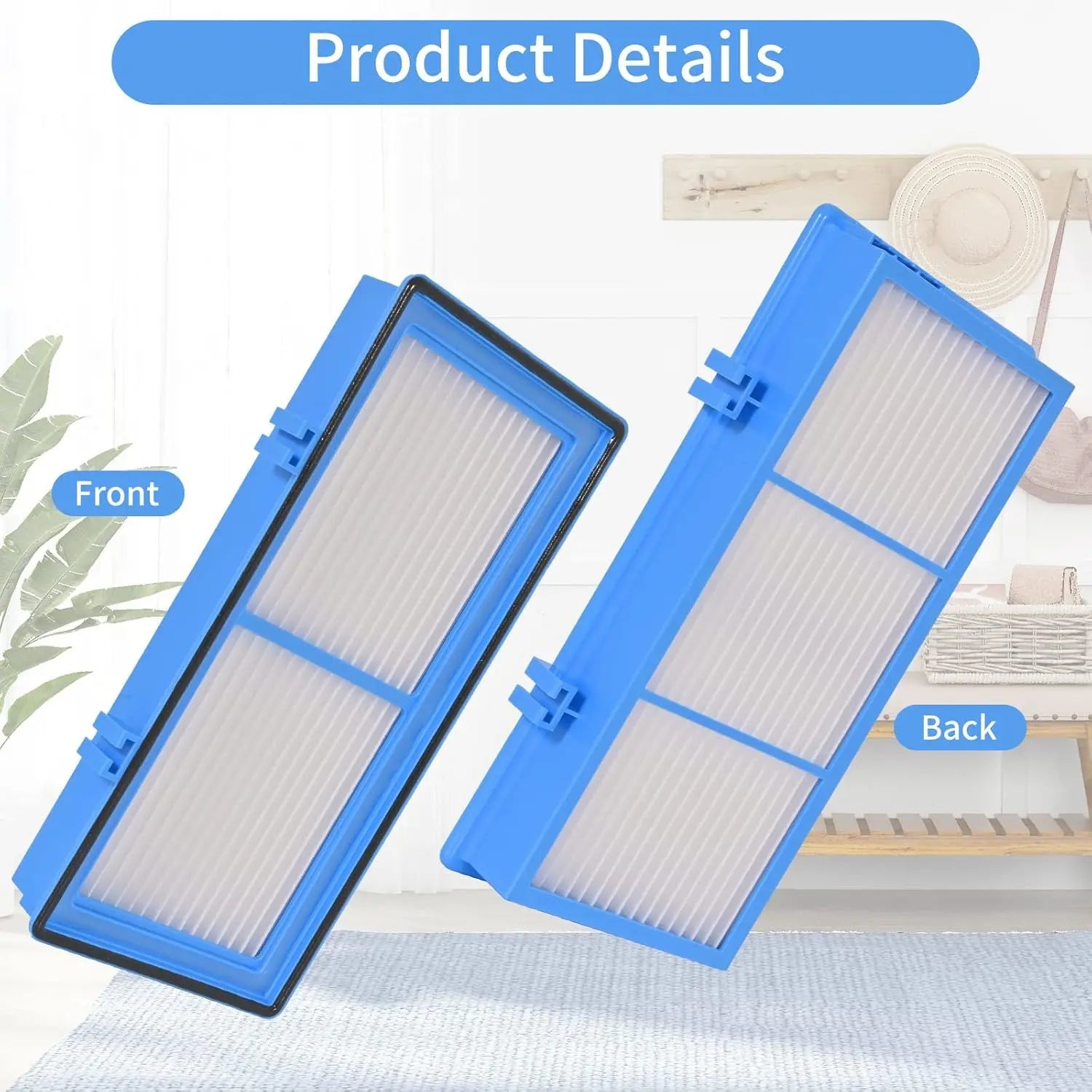 8 Pack Replacement ilters Compatible or Holme-s AER1 Air Puriier Total Air Clean 2 HEPA Air ilters 6 Carbon Booster ilters Replacement ilter or HAP30AT,HAP242 NUC Wholesale Hub