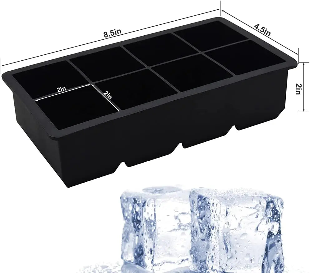 Bangp 2 PACK Large Ice Cube Trays and 4 PACK Baseball Ice Cube Molds,Create 16 2inch Square Ice Cubes and 4 2.5inch Baseball Shaped Ice Balls Wholesale Hub
