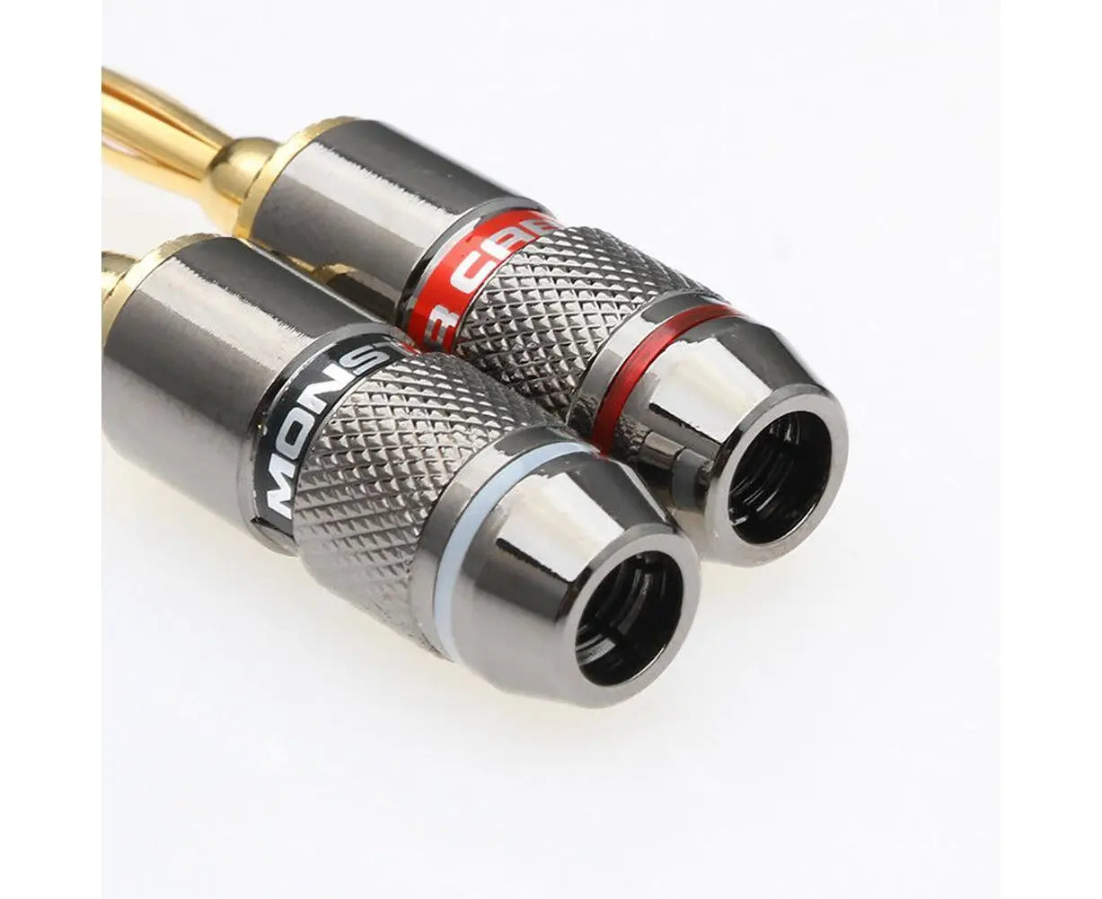12Pcs 24K Gold Plated Zinc Alloy Banana Plugs Speaker Audio Video Connectors Wholesale Hub