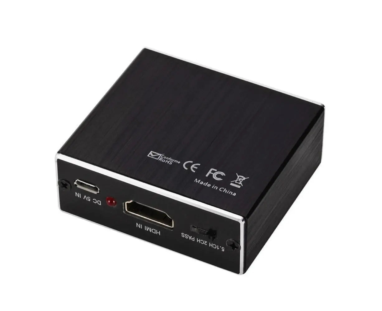 4K HDMI-compatible to HDMI-compatible Optical SPDIF 3.5mm Audio Extractor Converter Splitter Adapter Black Wholesale Hub