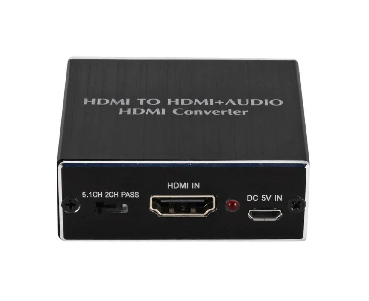 4K HDMI-compatible to HDMI-compatible Optical SPDIF 3.5mm Audio Extractor Converter Splitter Adapter Black Wholesale Hub