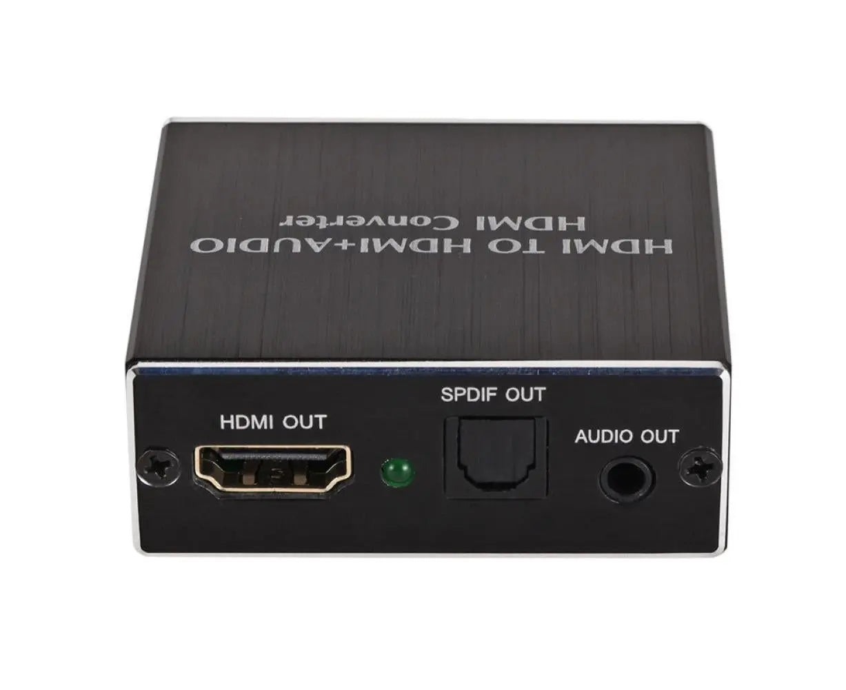 4K HDMI-compatible to HDMI-compatible Optical SPDIF 3.5mm Audio Extractor Converter Splitter Adapter Black Wholesale Hub
