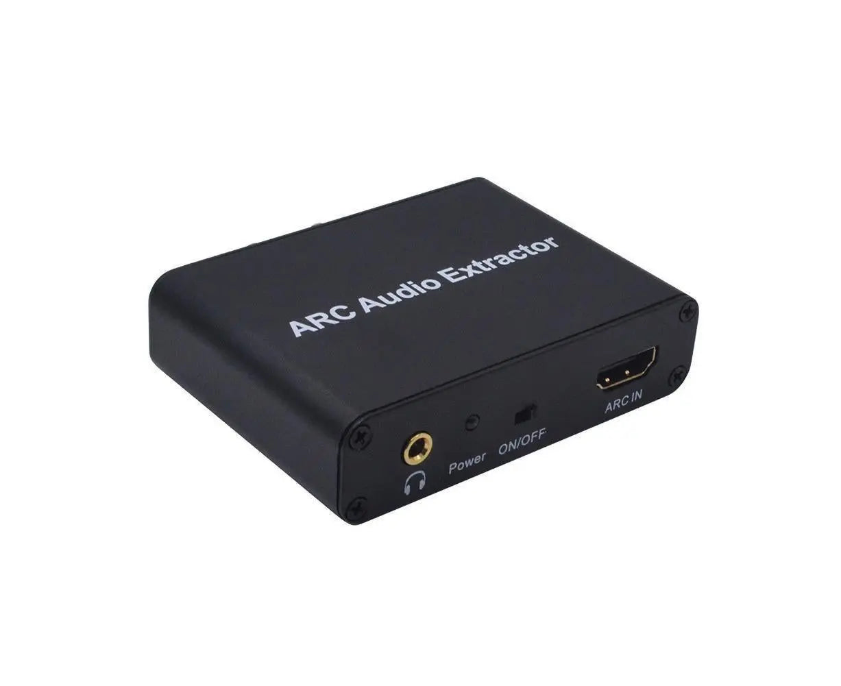 ARC to Audio Adapter Extractor HDMI-compatible Optical Fiber Coaxial 3.5mm Output Converter Black Wholesale Hub
