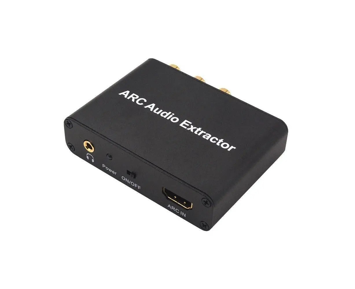 ARC to Audio Adapter Extractor HDMI-compatible Optical Fiber Coaxial 3.5mm Output Converter Black Wholesale Hub