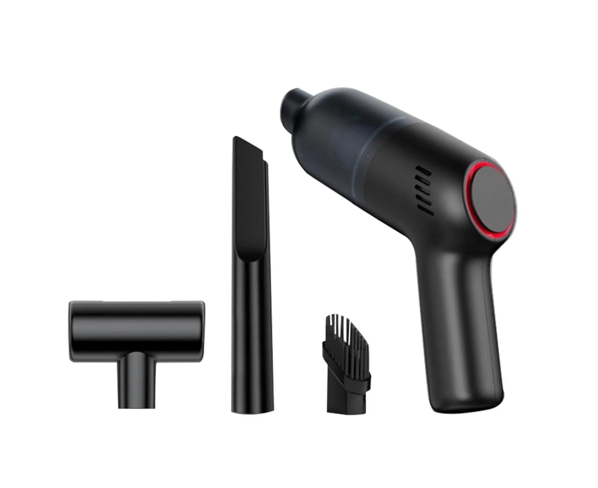 Car Vacuum Cleaner Wireless Strong Suction ABS Low Noise One Hand Operation Dust Remover for Auto Black Wholesale Hub
