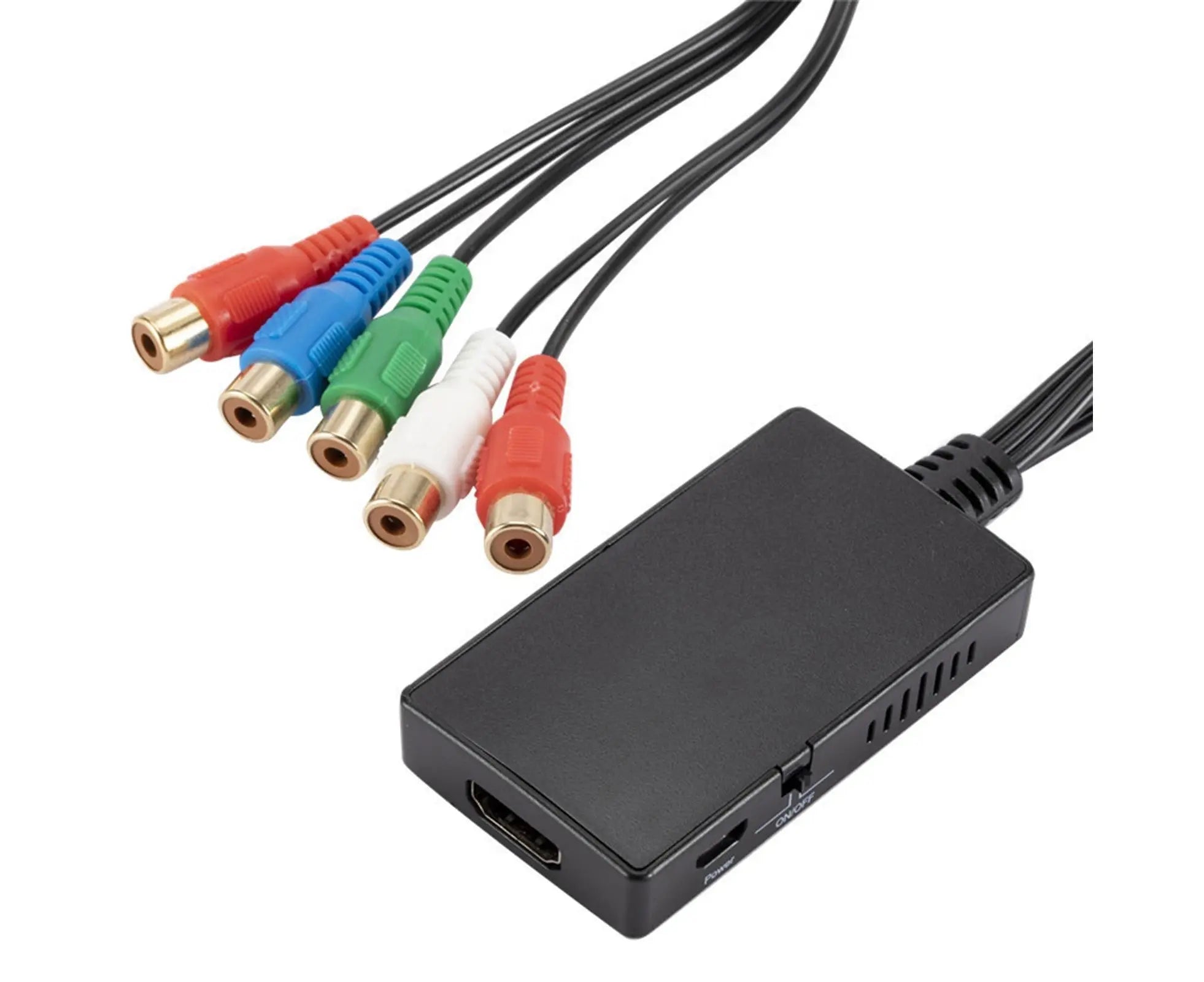 HDMI-compatible Converter No Distortion Portable Black Quick Transmission HDMI-compatible to YPBPR Converter for Projector Black Wholesale Hub